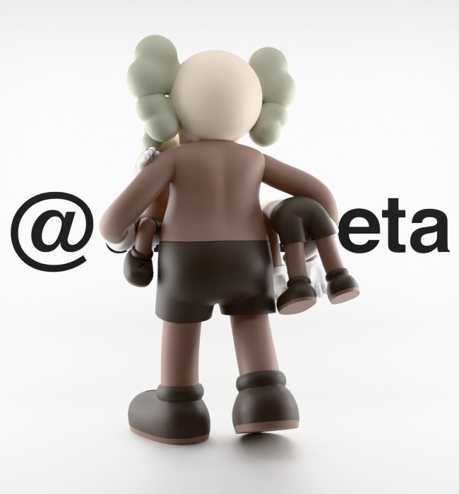 KAWS Clean Slate Textured Low-poly 3D model_17