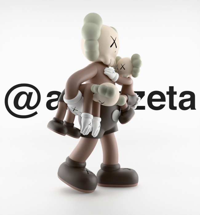 KAWS Clean Slate Textured Low-poly 3D model_30