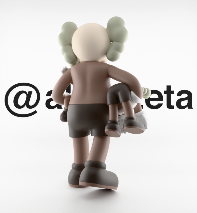 KAWS Clean Slate Textured Low-poly 3D model_21