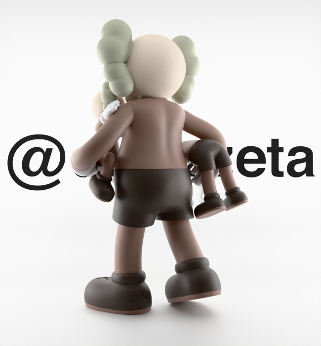 KAWS Clean Slate Textured Low-poly 3D model_15