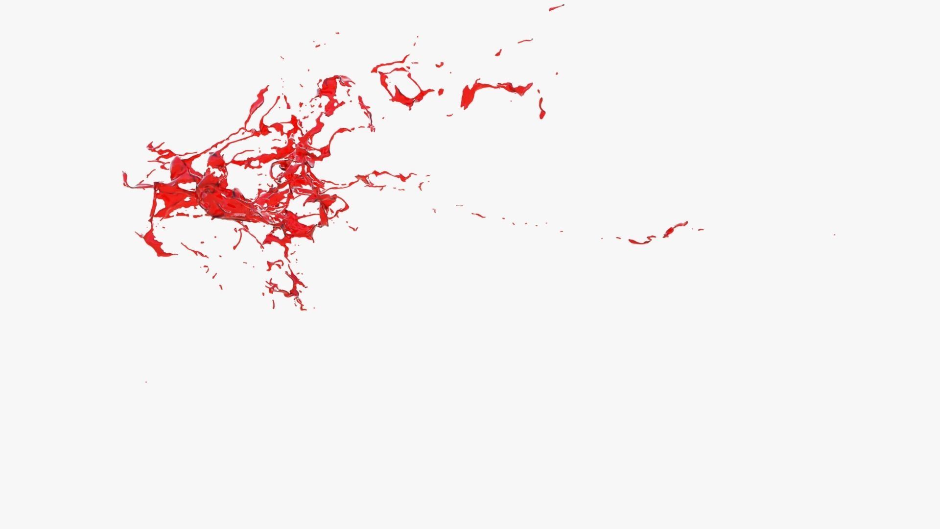 Animated Blood Splash 29 3D model_8