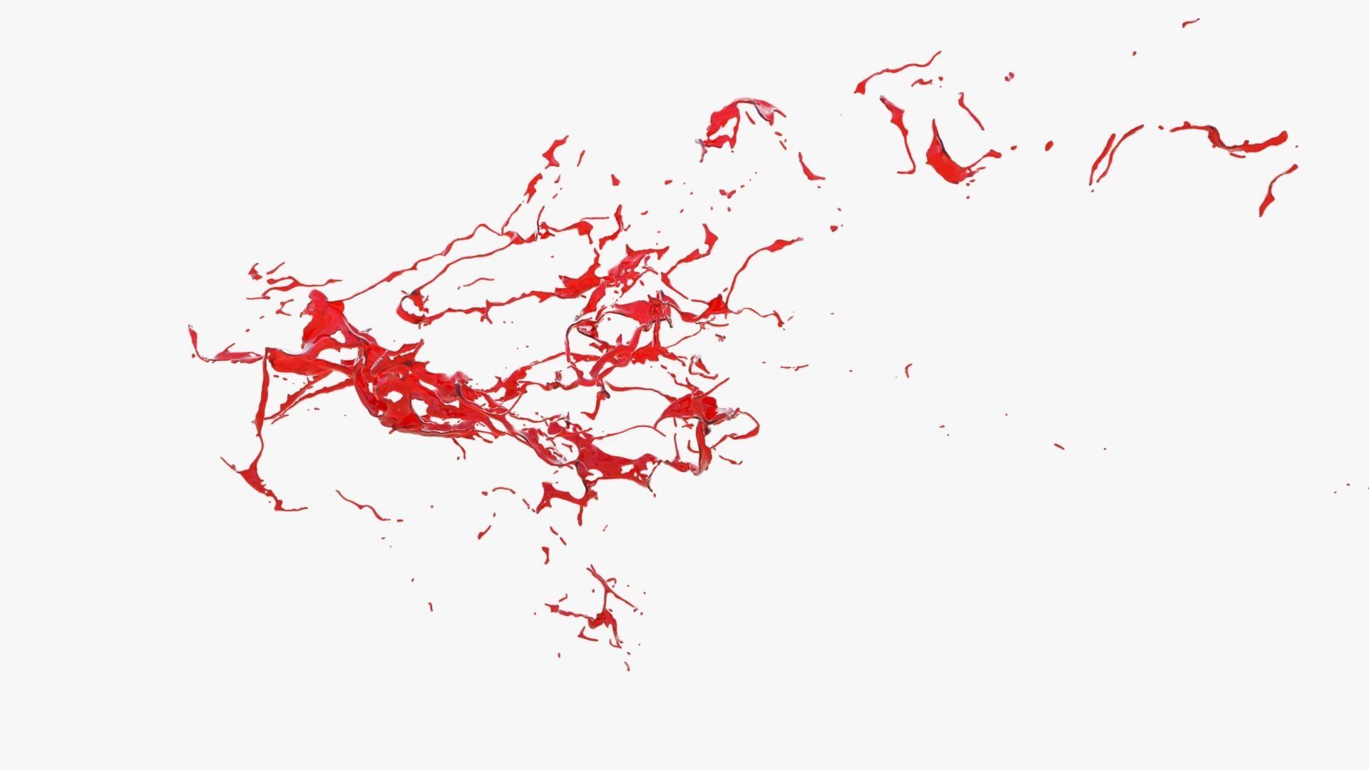 Animated Blood Splash 29 3D model_9