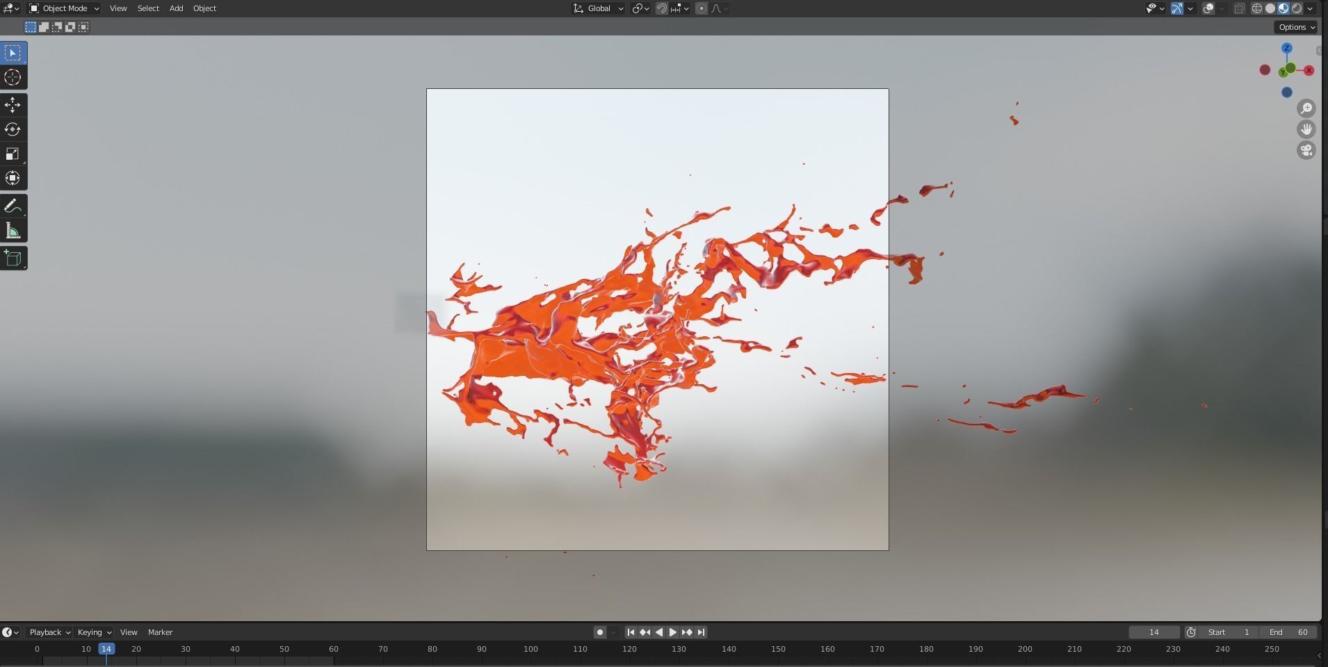 Animated Blood Splash 29 3D model_11