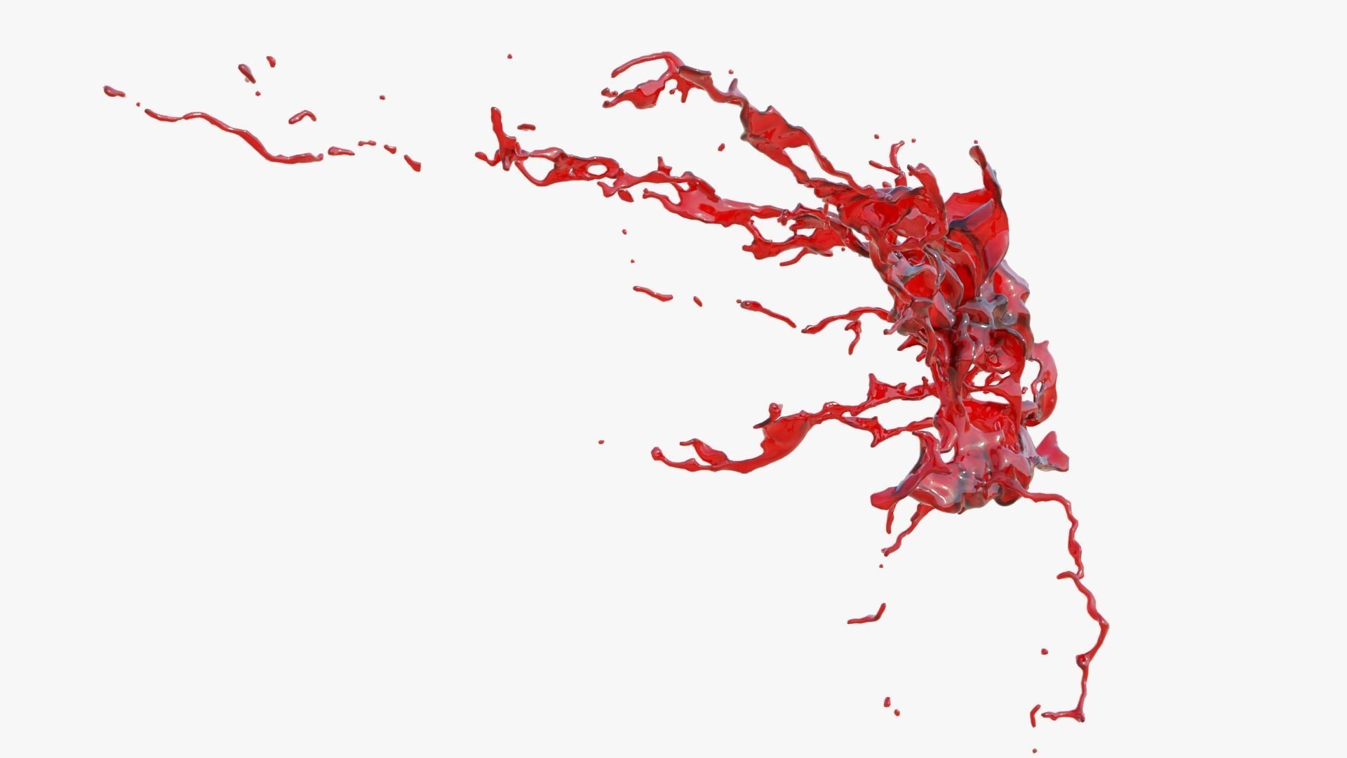 Animated Blood Splash 28 3D model_6