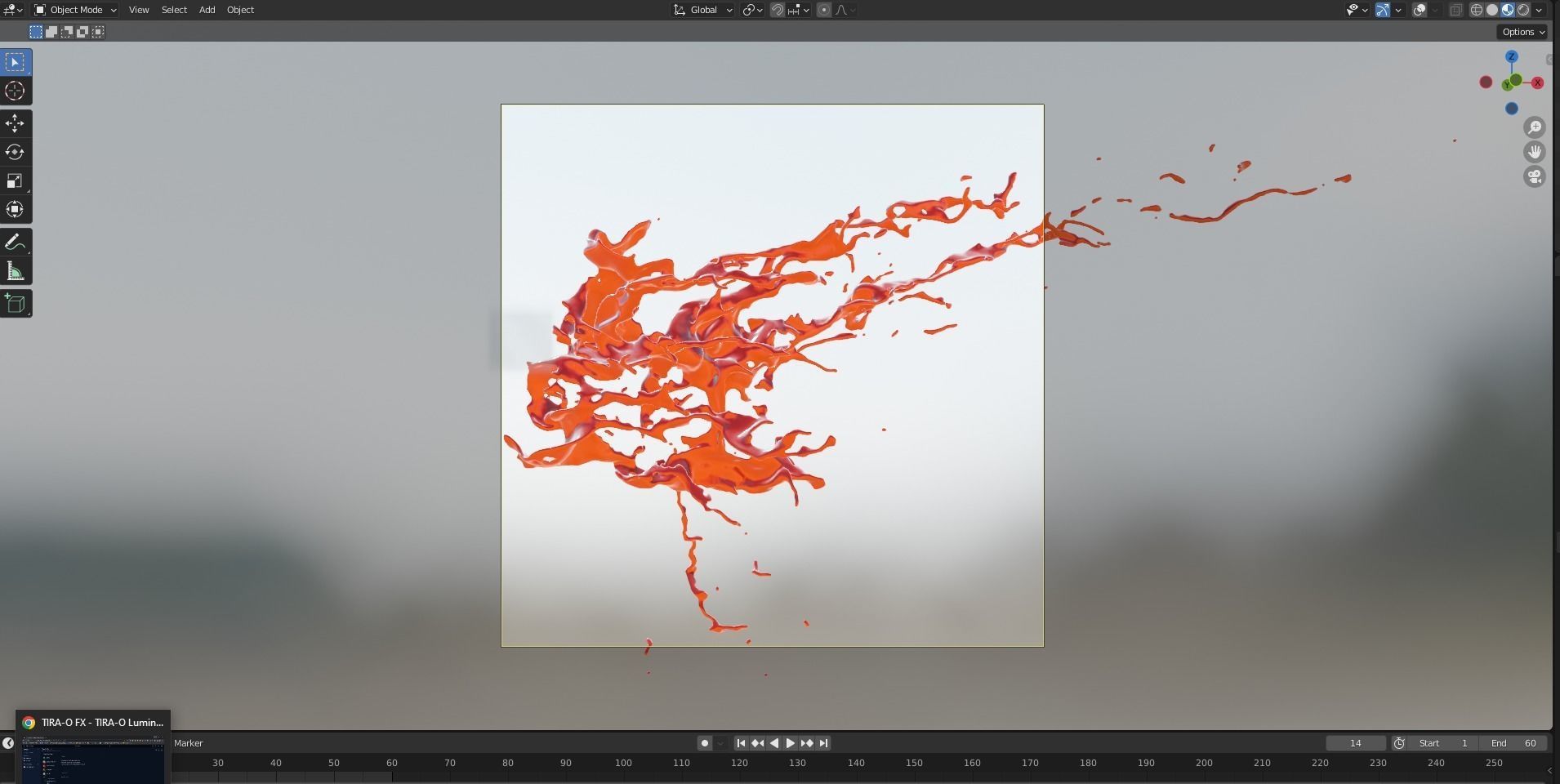 Animated Blood Splash 28 3D model_11