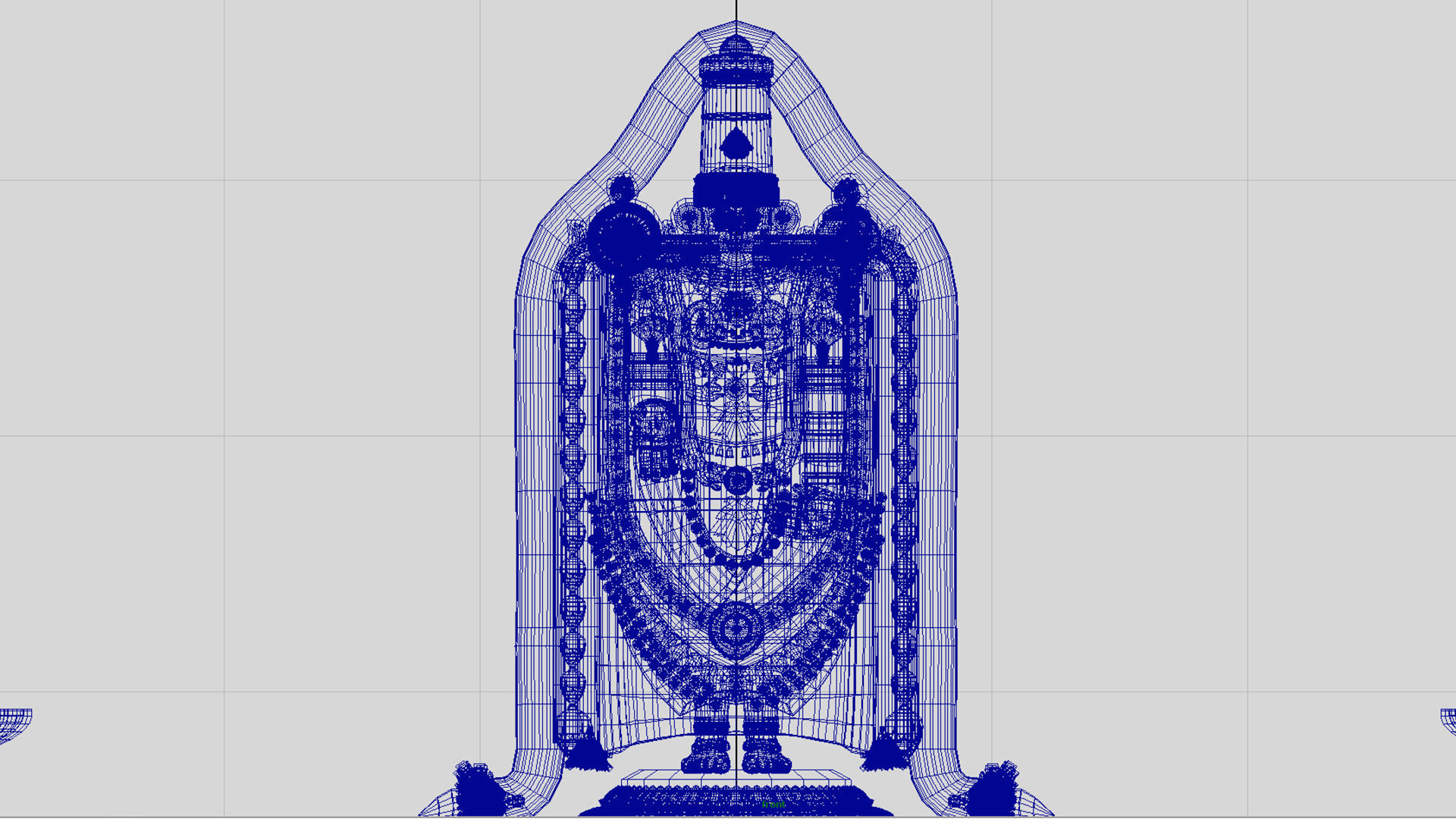 oil lamp venkateswara balaji 3D model_8