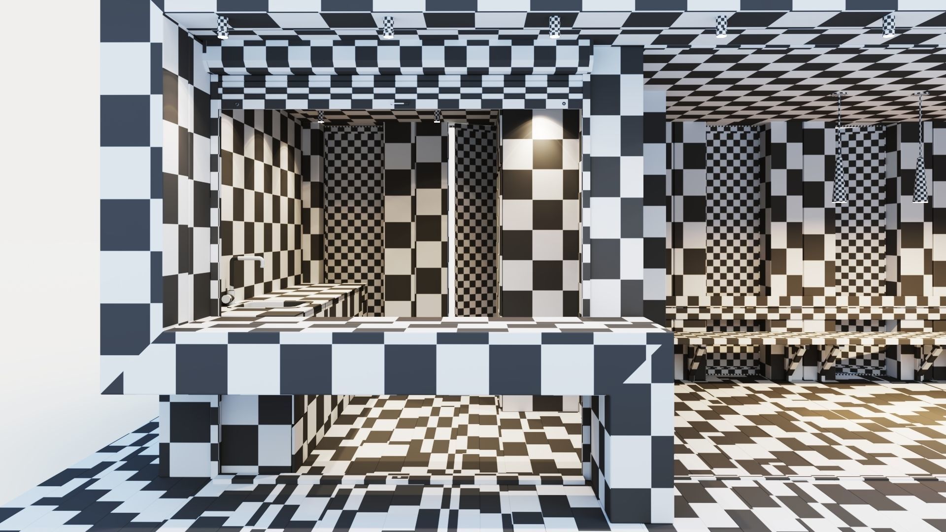 Pavilion with glass sliding partitions 3D model_61