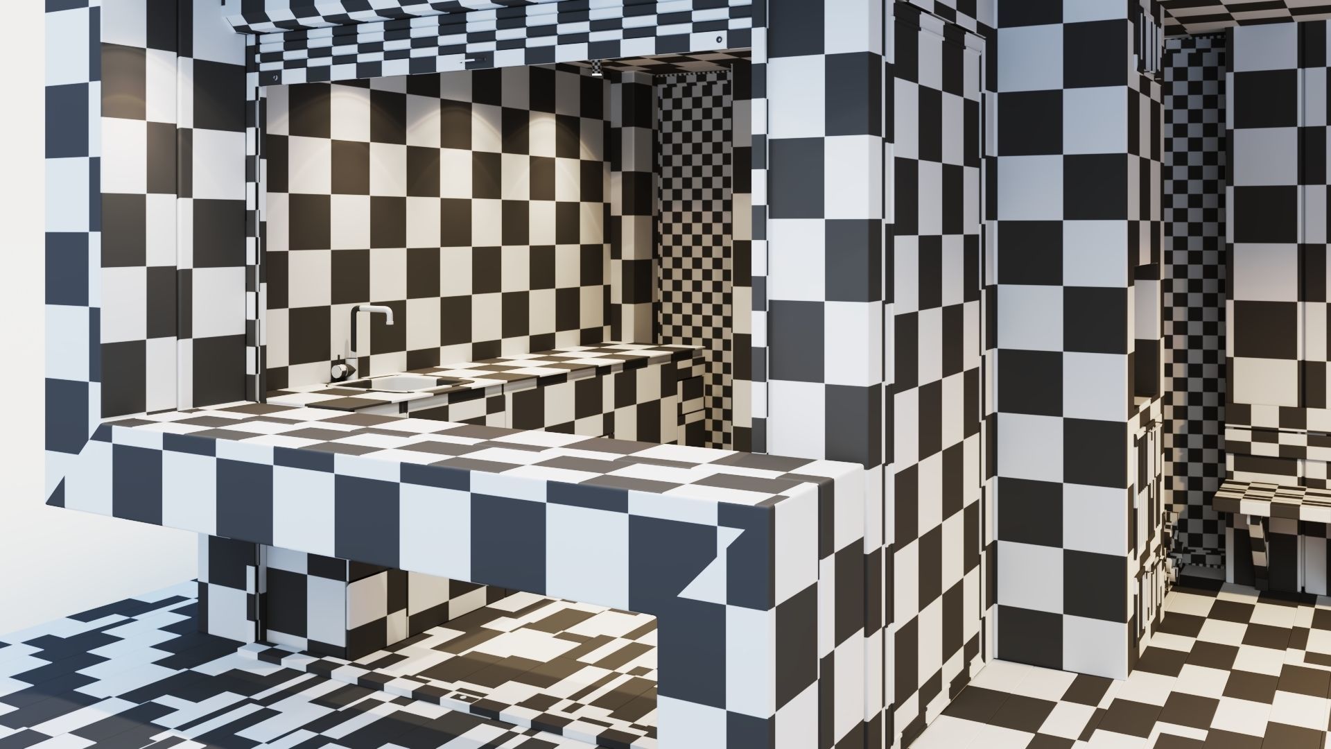 Pavilion with glass sliding partitions 3D model_63