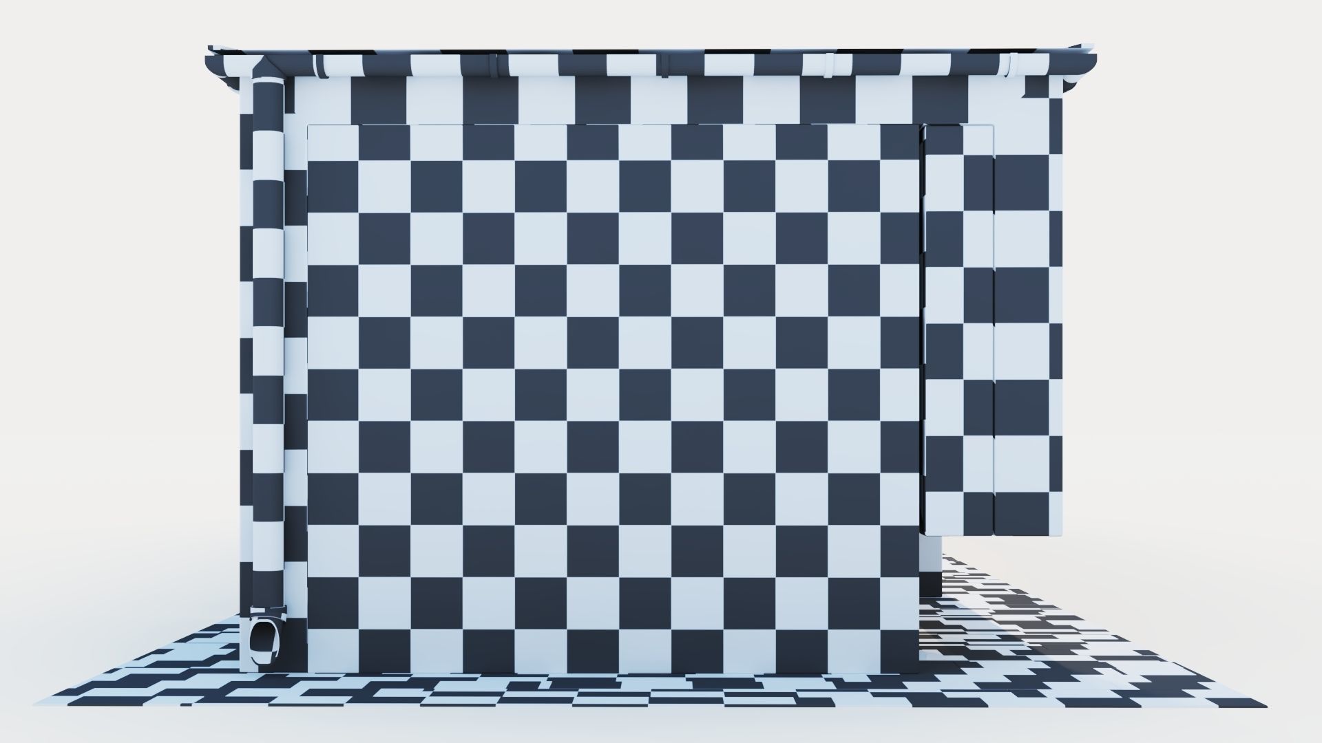 Pavilion with glass sliding partitions 3D model_53