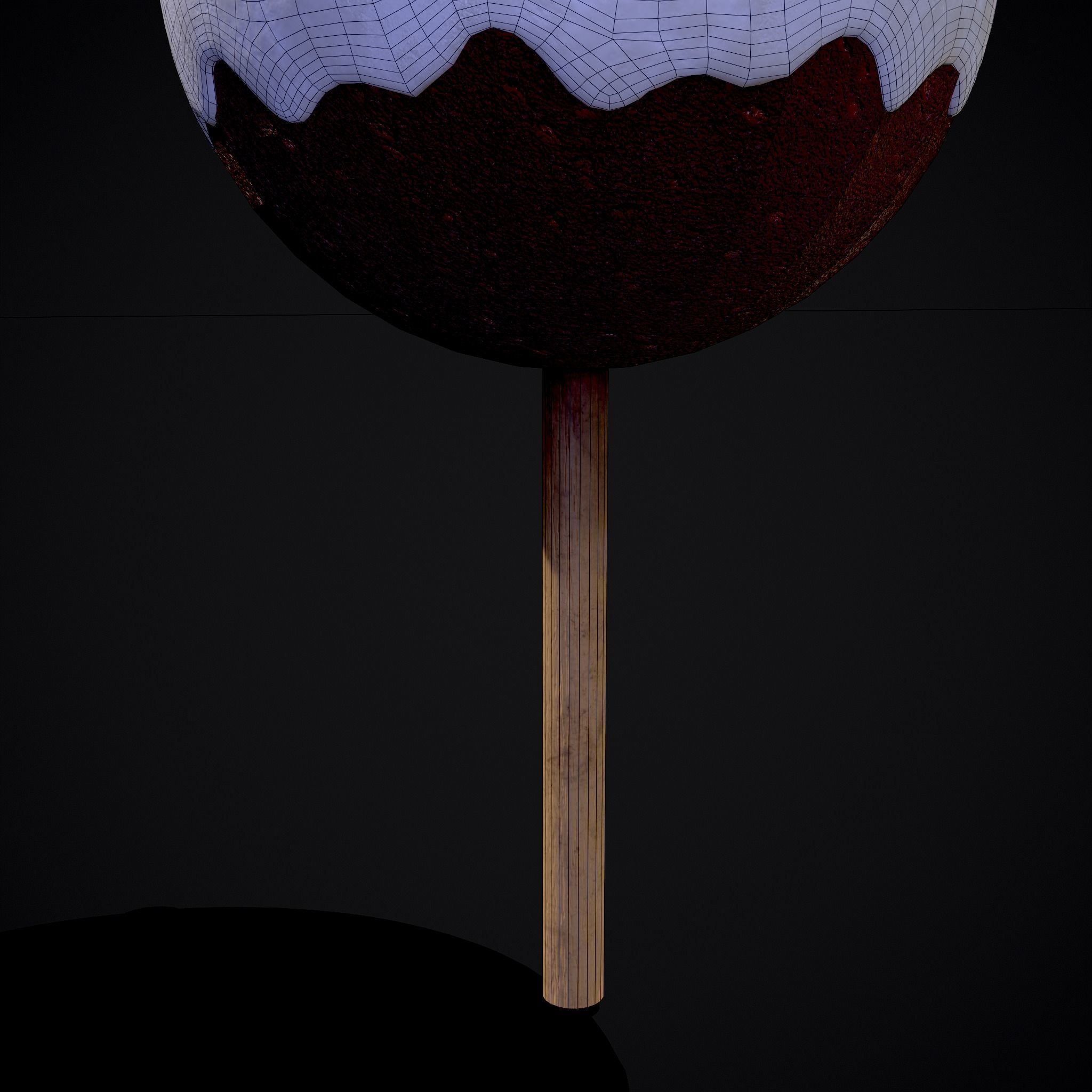 Snowman on a Stick Low-poly 3D model_18