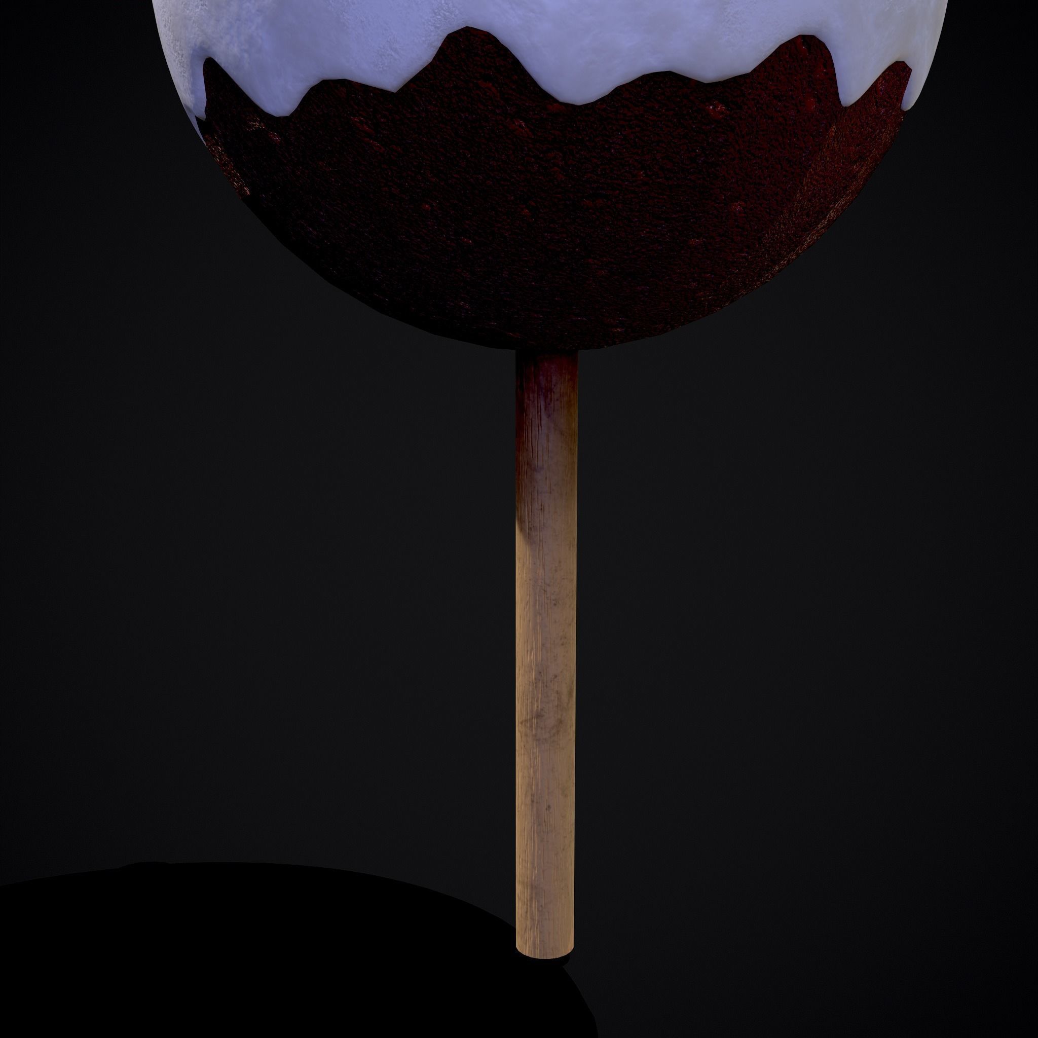 Snowman on a Stick Low-poly 3D model_17