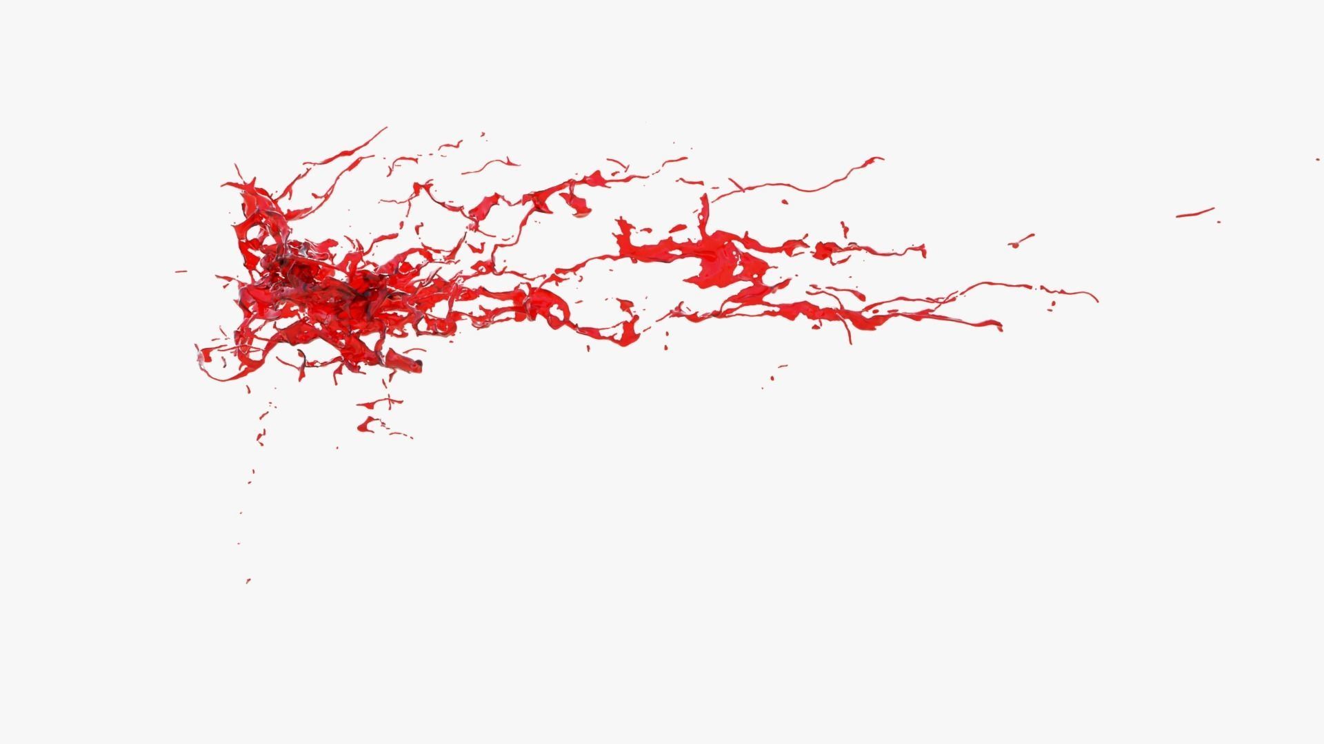 Animated Blood Splash 27 3D model_10