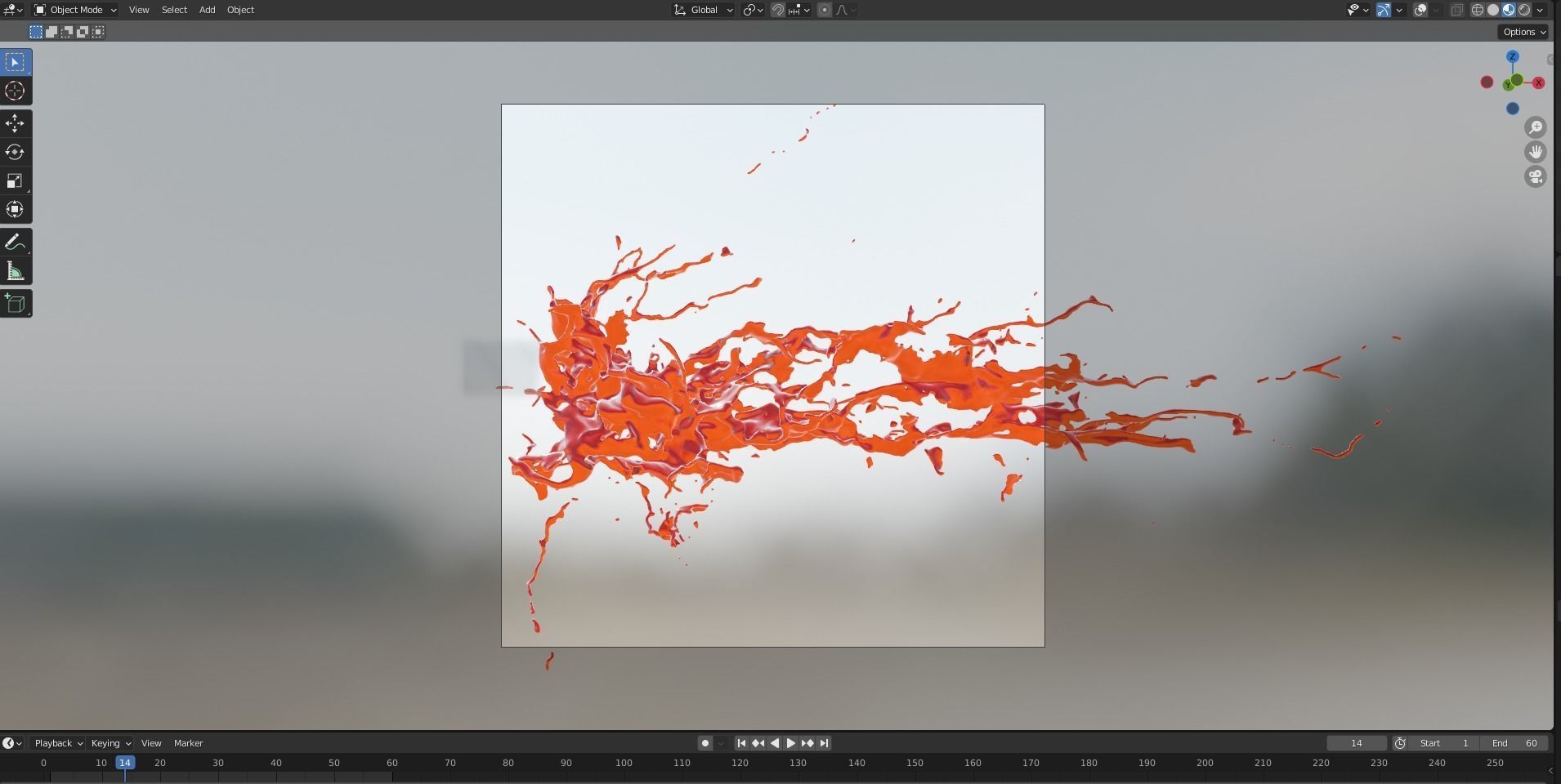 Animated Blood Splash 27 3D model_13