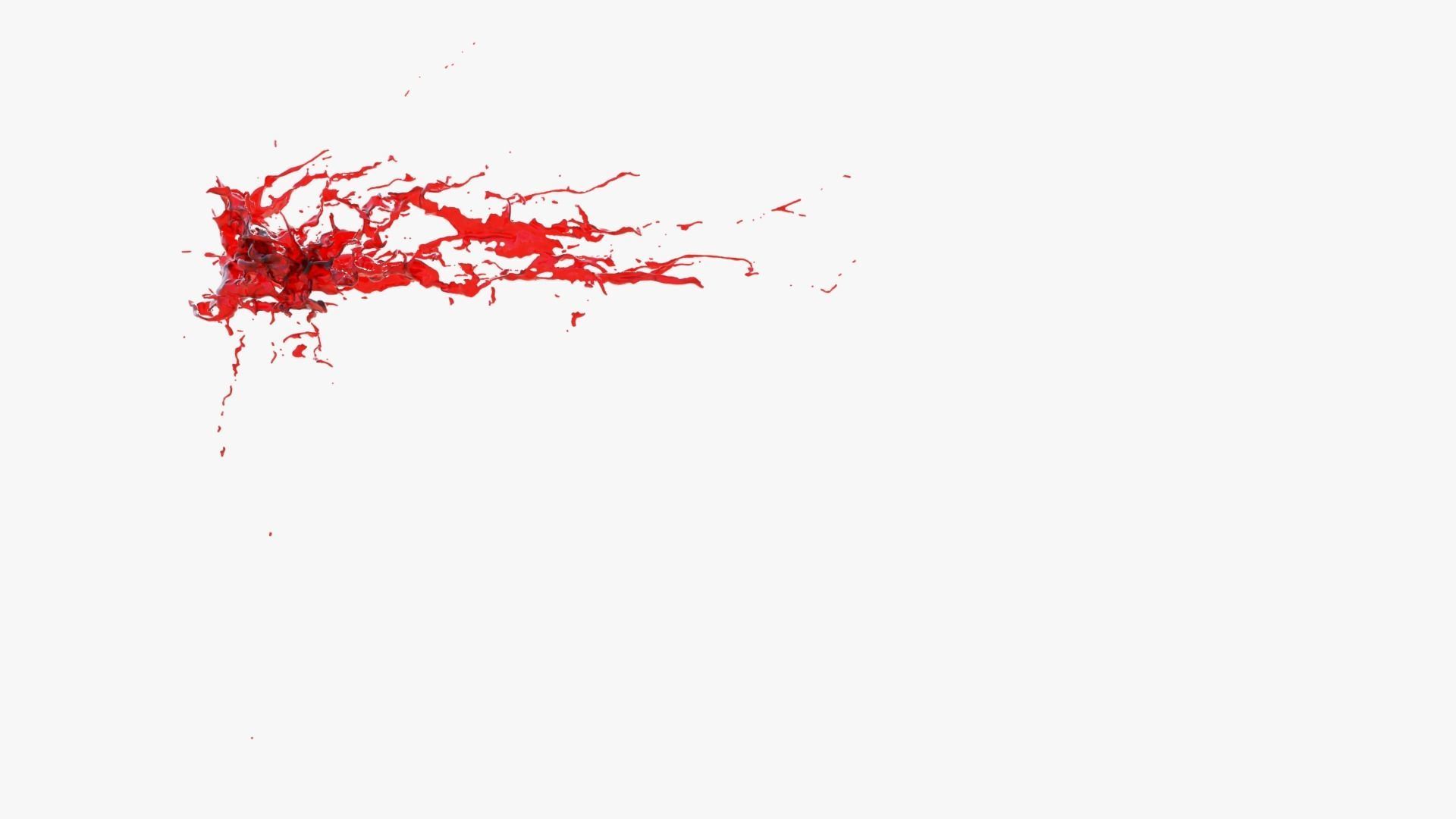 Animated Blood Splash 27 3D model_9