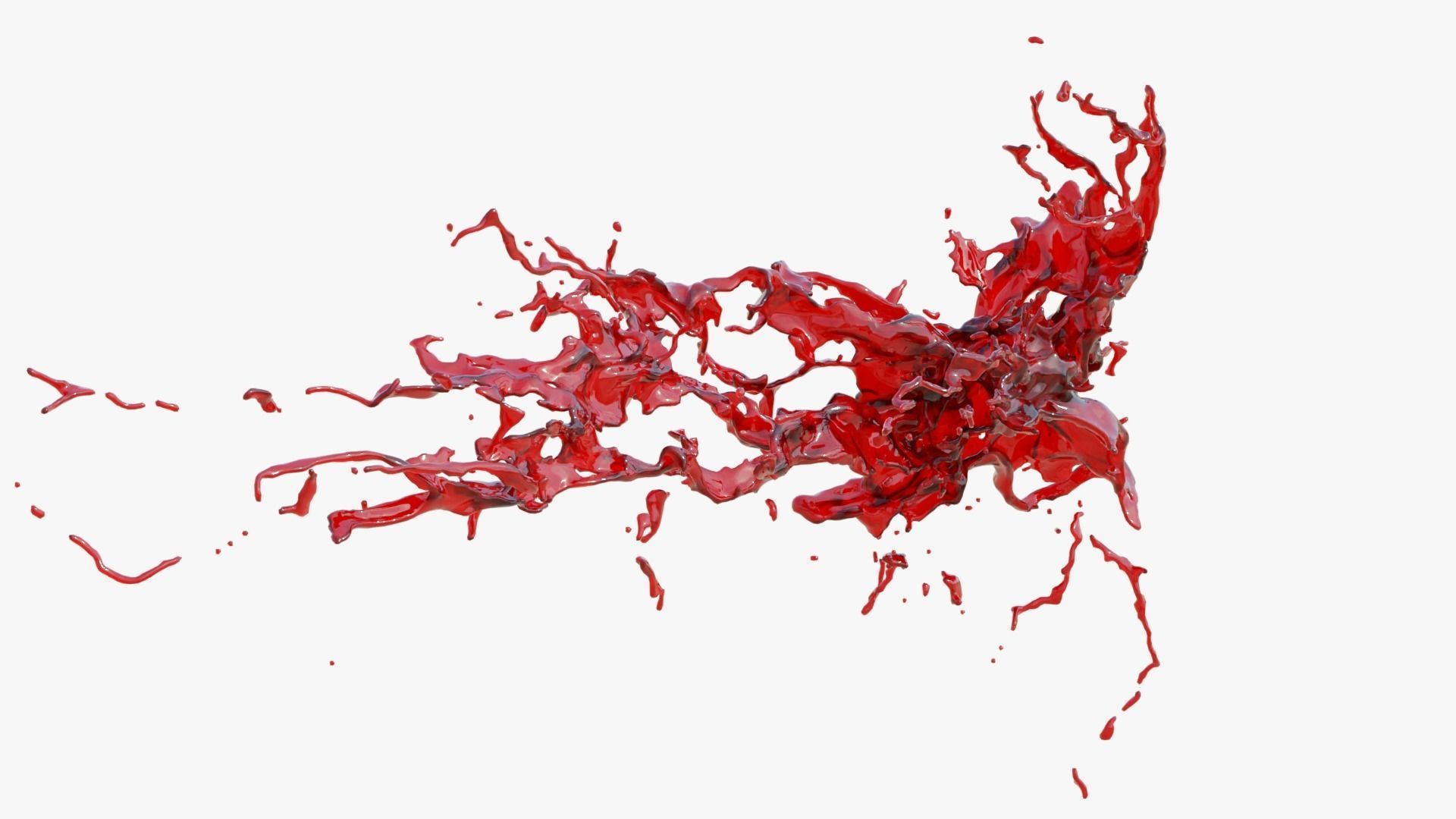 Animated Blood Splash 27 3D model_6