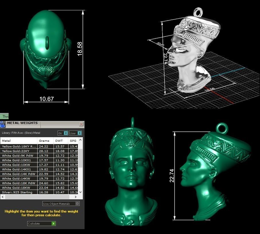 Ramses madalyon 3D print model_2