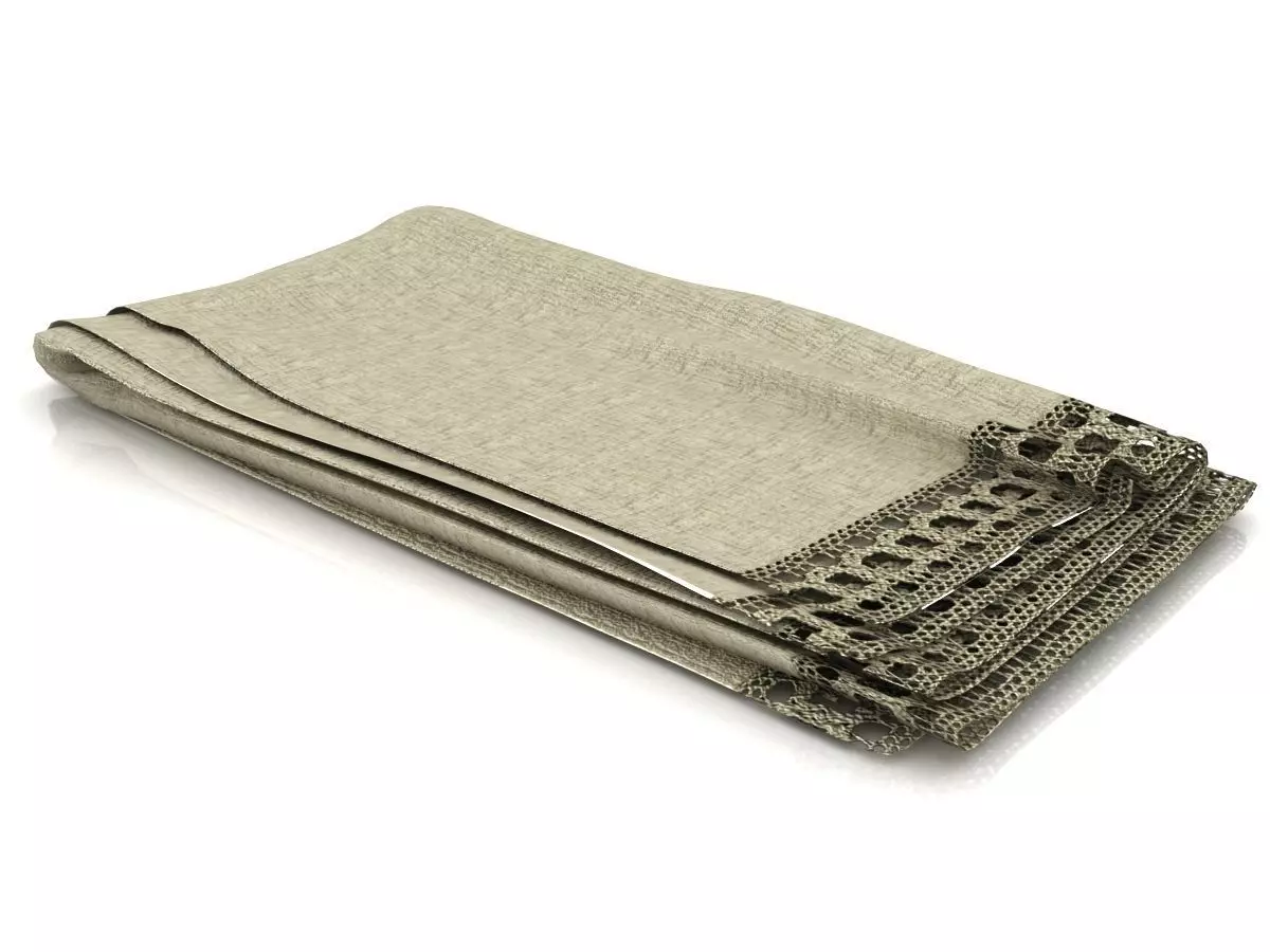 Flax blanket Free 3D model