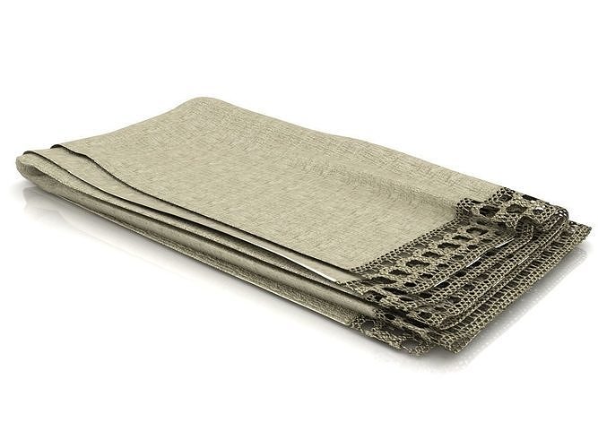 Flax blanket Free 3D model