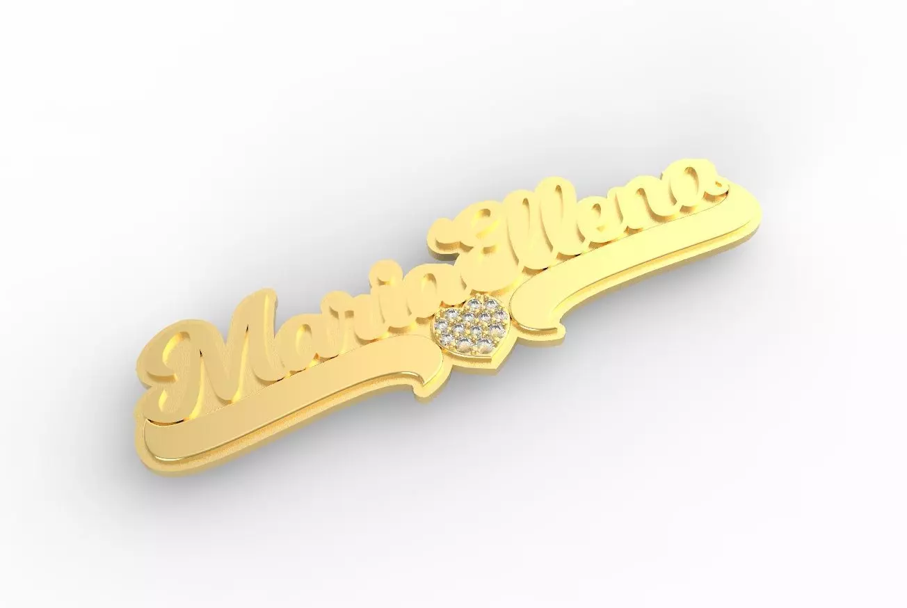 Maria Ellena name plate 3D print model_0
