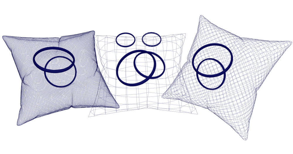 3D Ring Jewelry and Pillow low and high poly Set 3D model_4