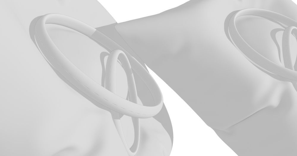 3D Ring Jewelry and Pillow low and high poly Set 3D model_50