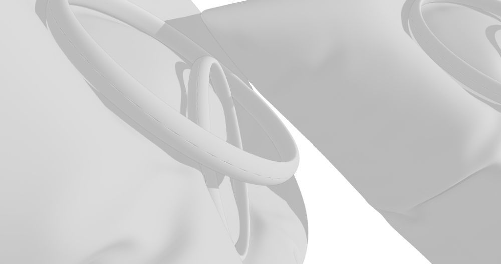 3D Ring Jewelry and Pillow low and high poly Set 3D model_51