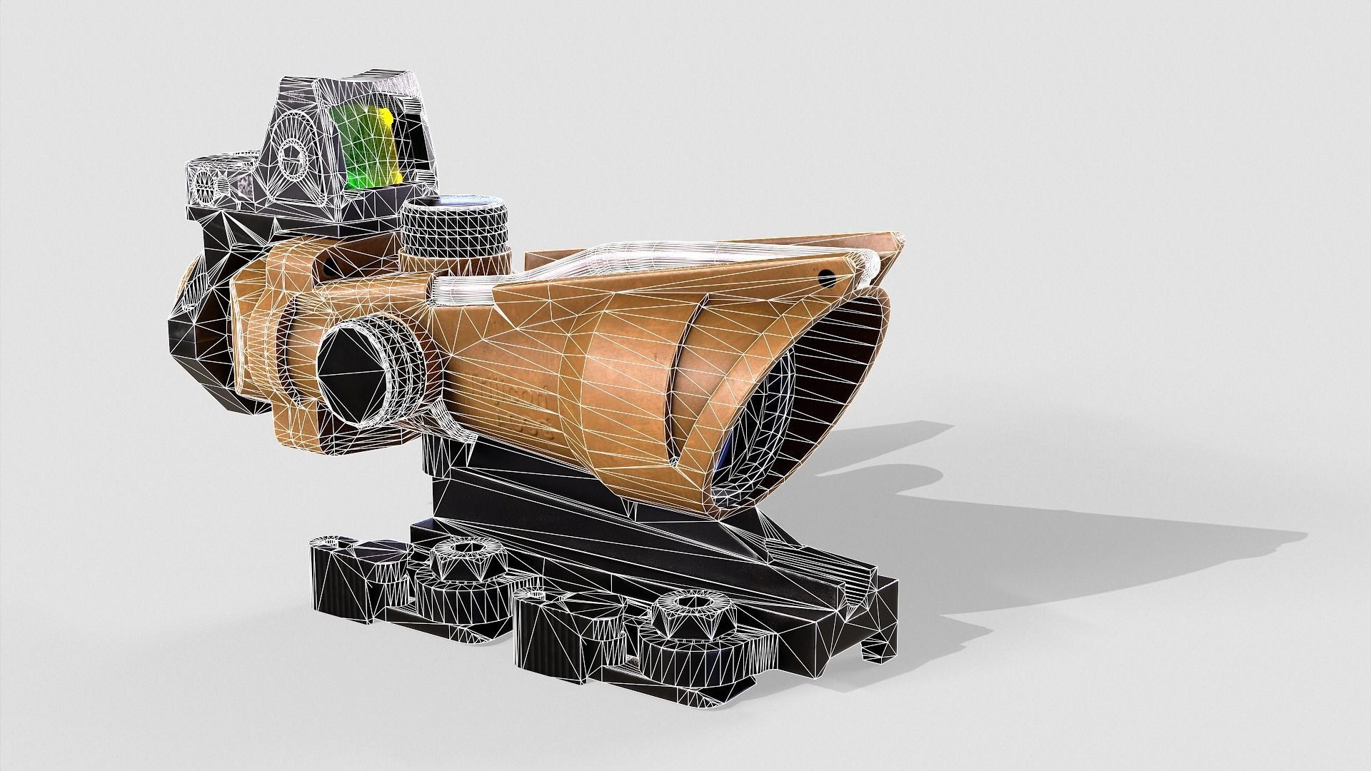 ACOG Sight Low-poly 3D model_10