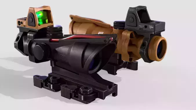 ACOG Sight Low-poly 3D model