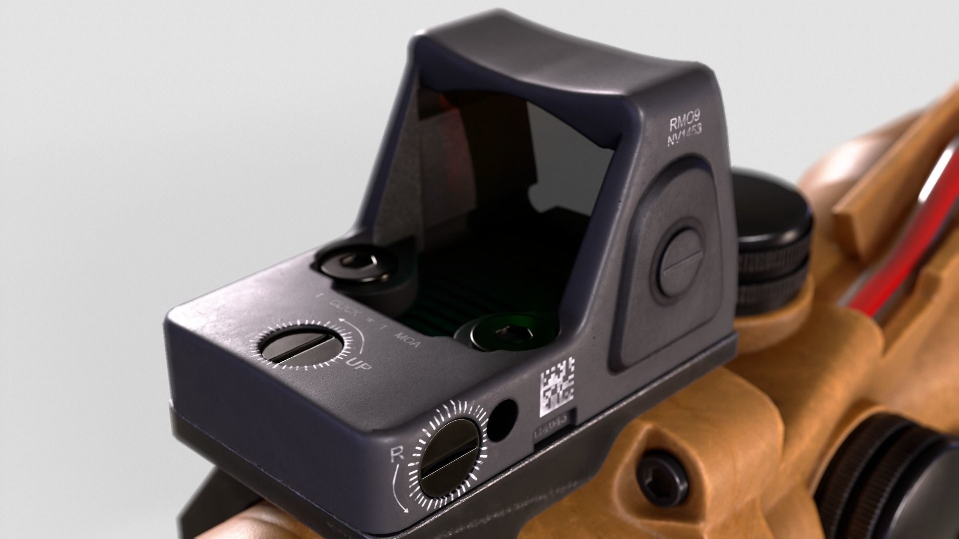 ACOG Sight Low-poly 3D model_9