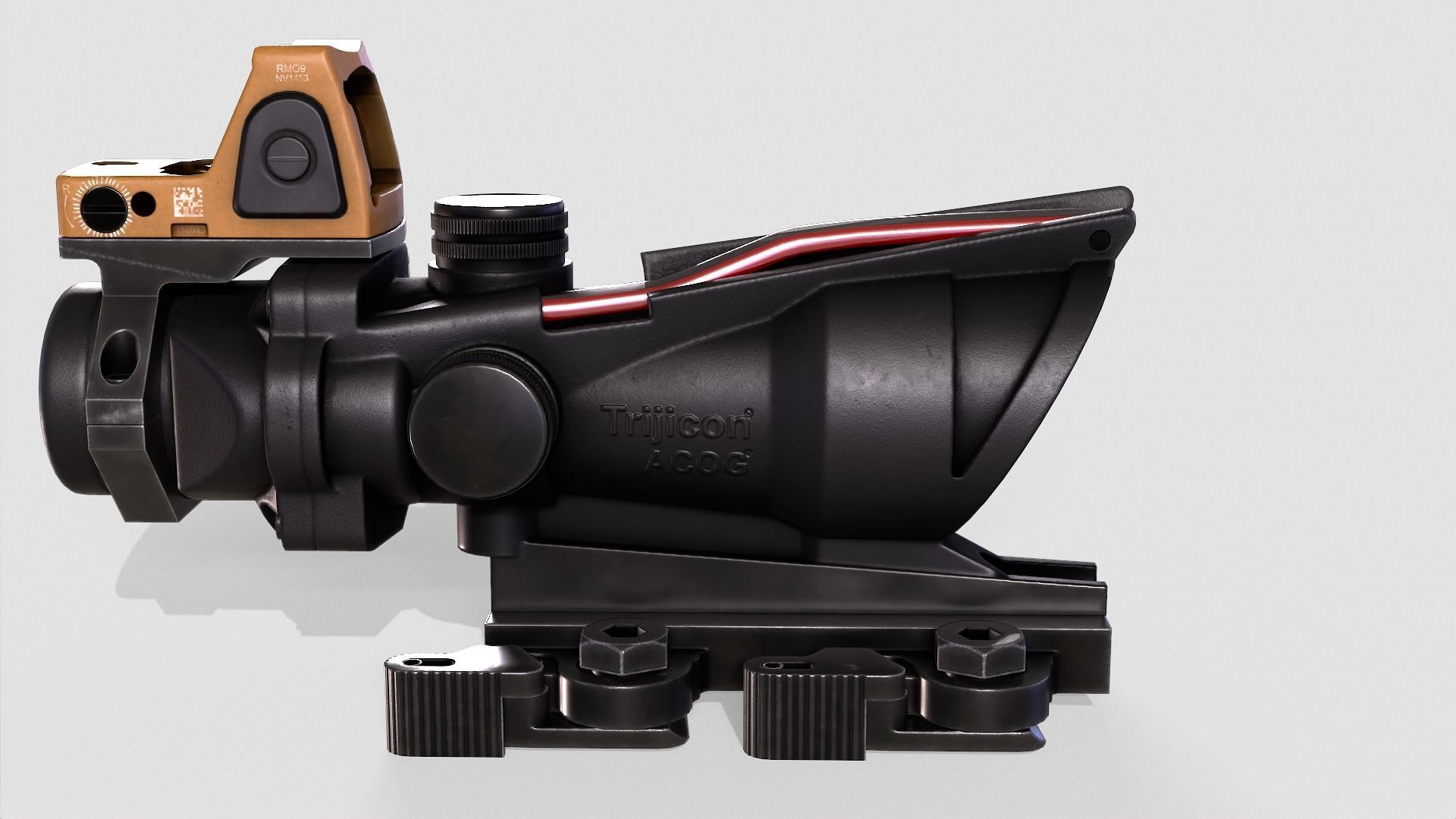 ACOG Sight Low-poly 3D model_4