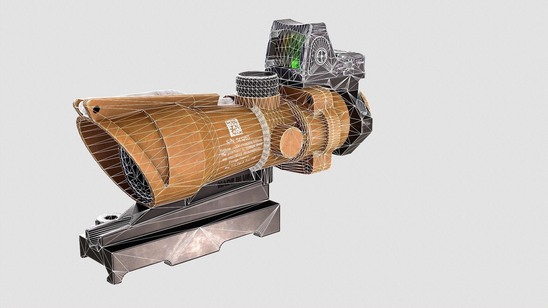 ACOG Sight Low-poly 3D model_11