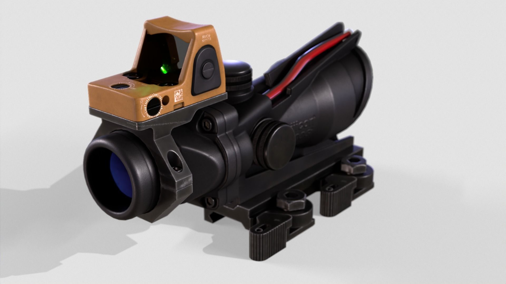 ACOG Sight Low-poly 3D model_3