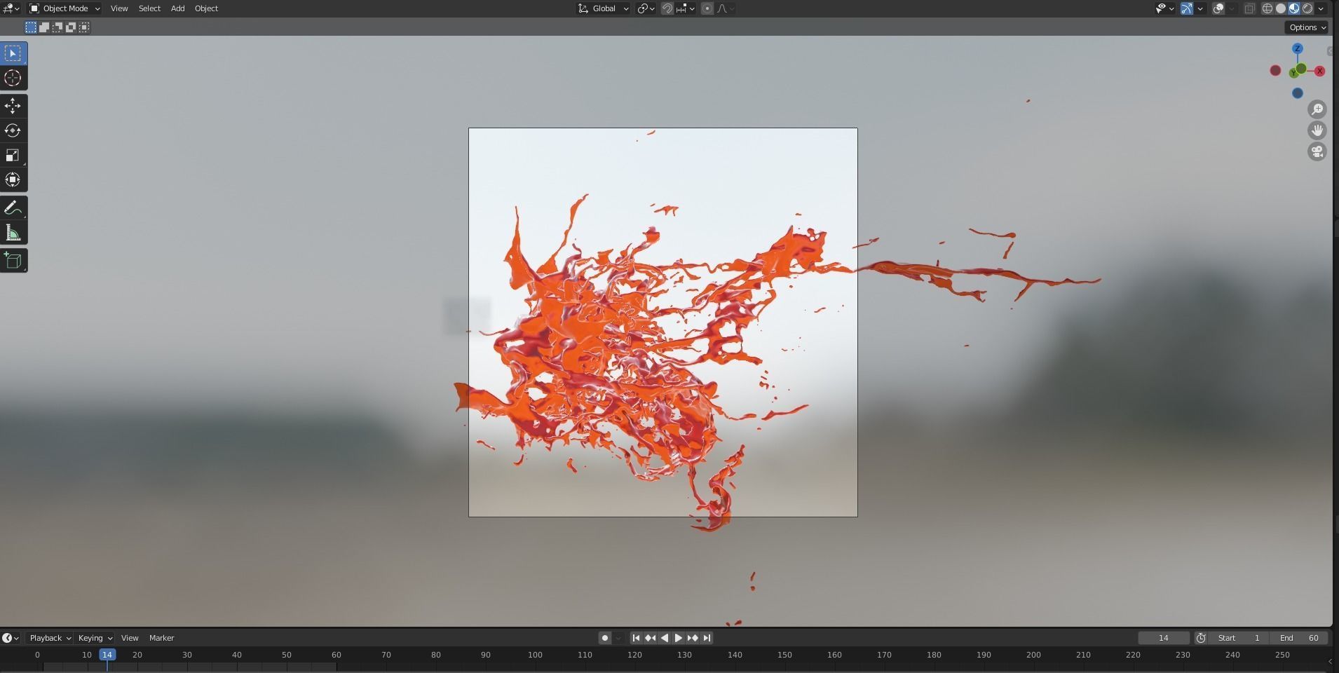 Animated Blood Splash 26 3D model_11