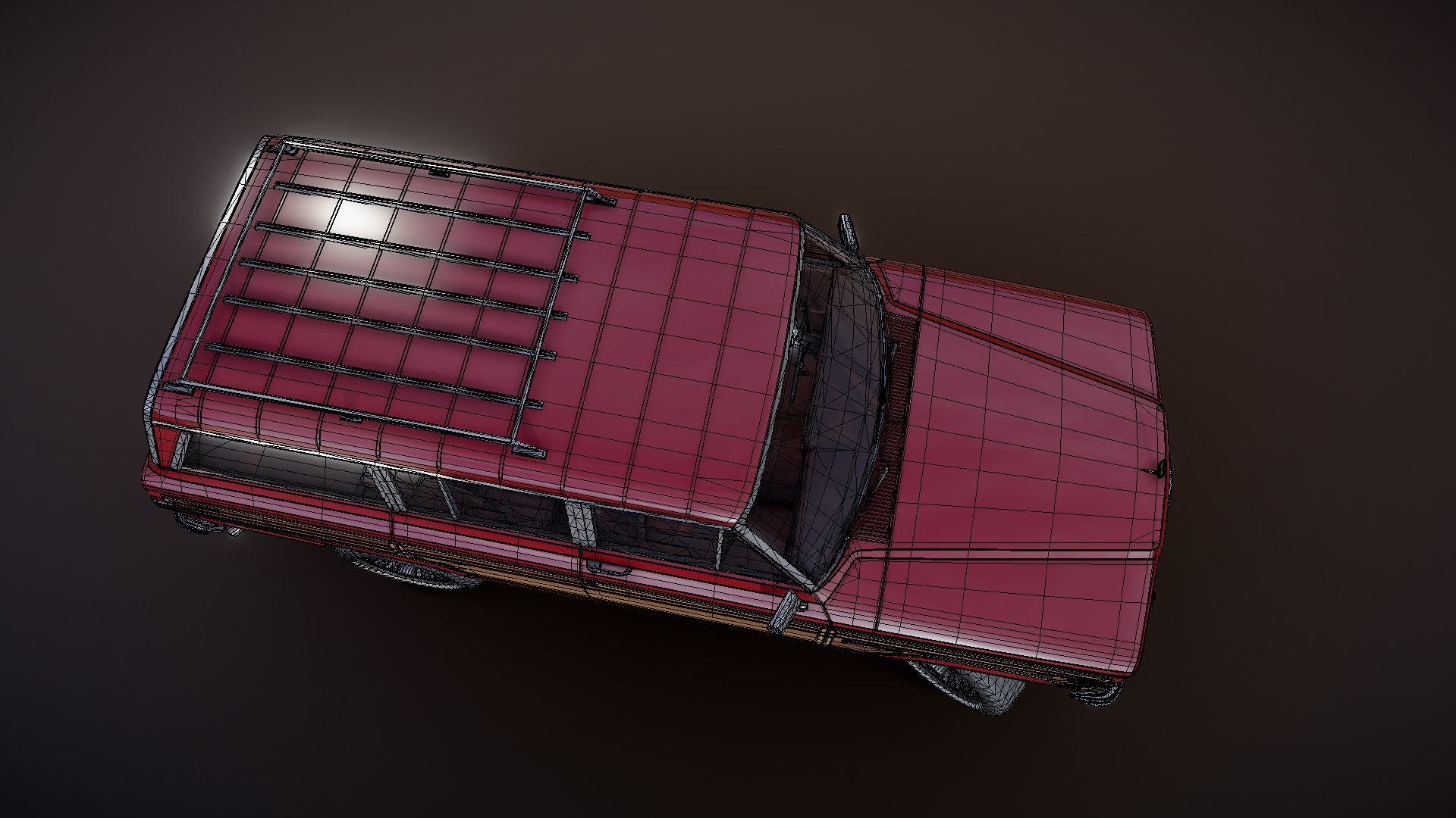 Jeep Wagoneer Low-poly 3D model_29