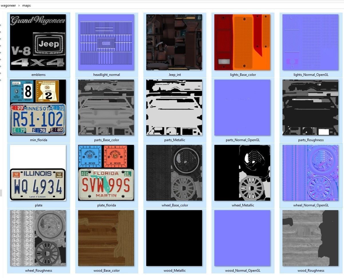 Jeep Wagoneer Low-poly 3D model_48