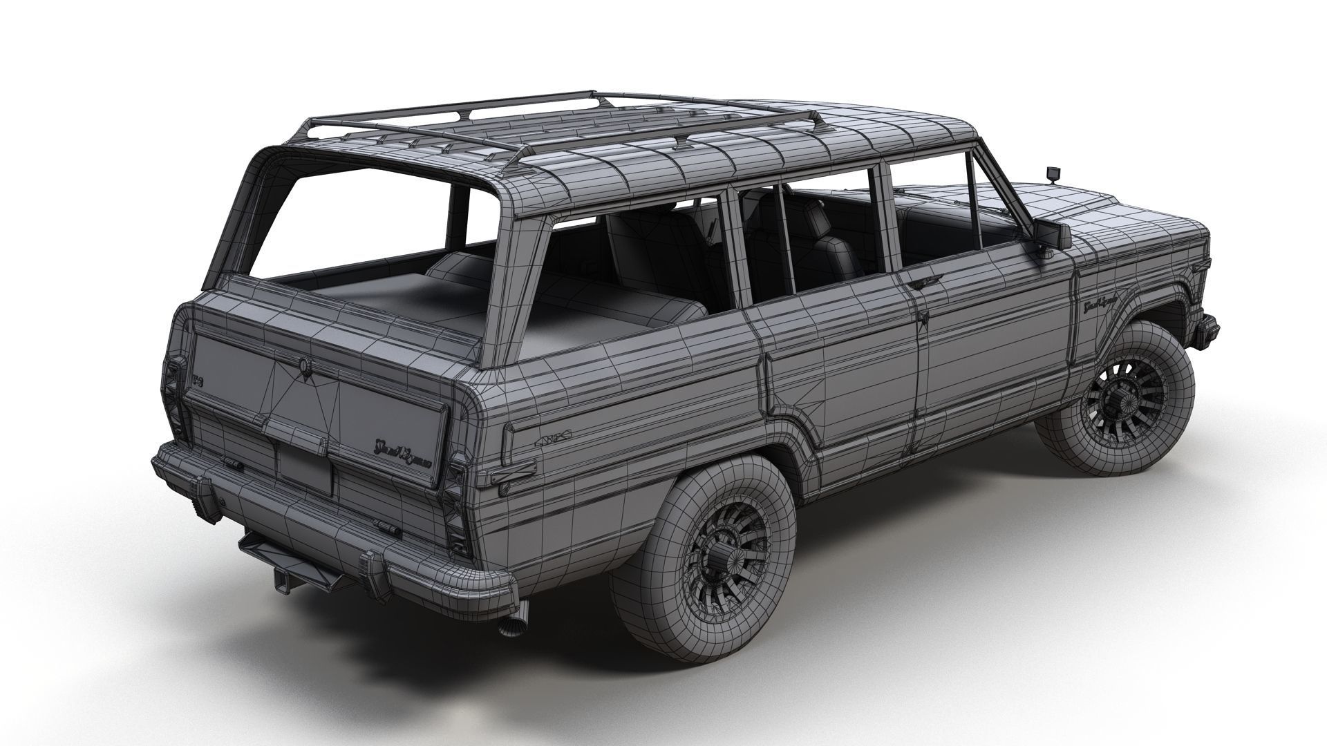 Jeep Wagoneer Low-poly 3D model_11
