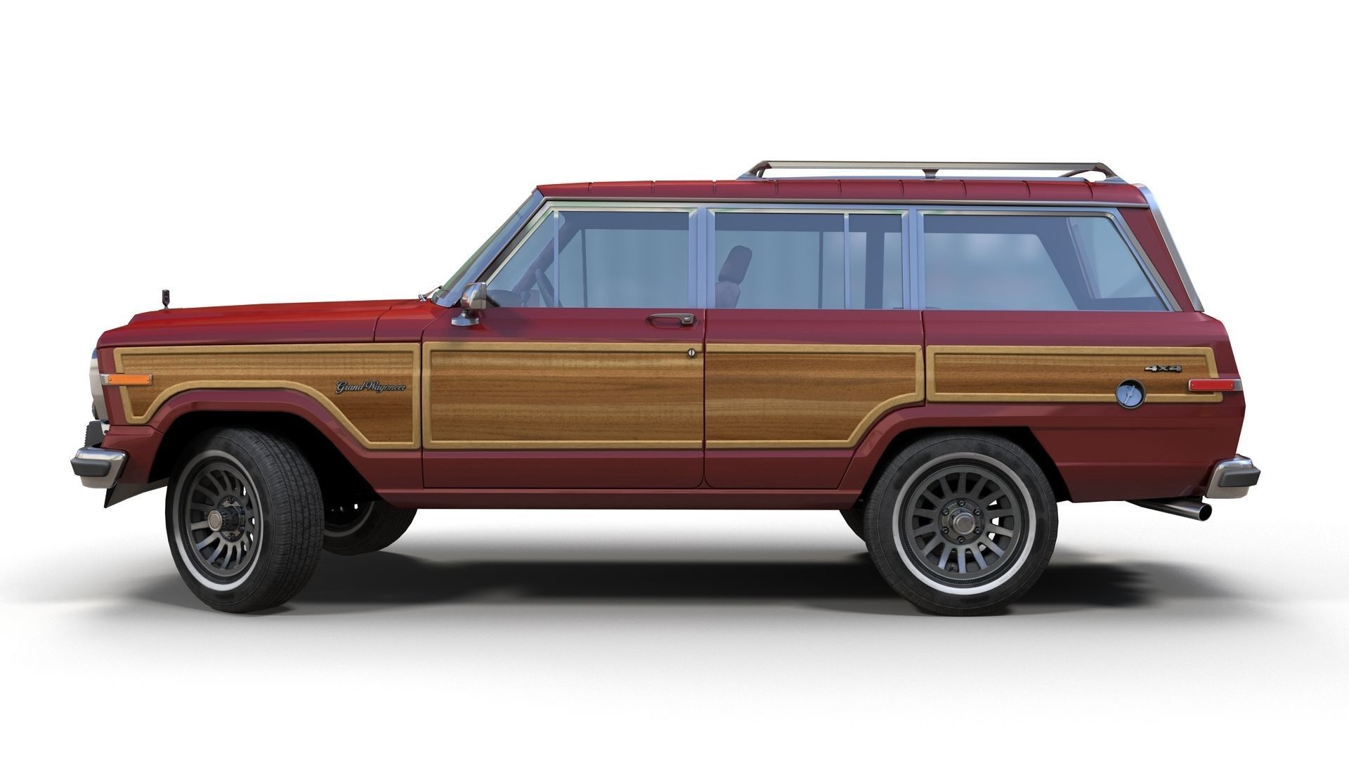 Jeep Wagoneer Low-poly 3D model_5