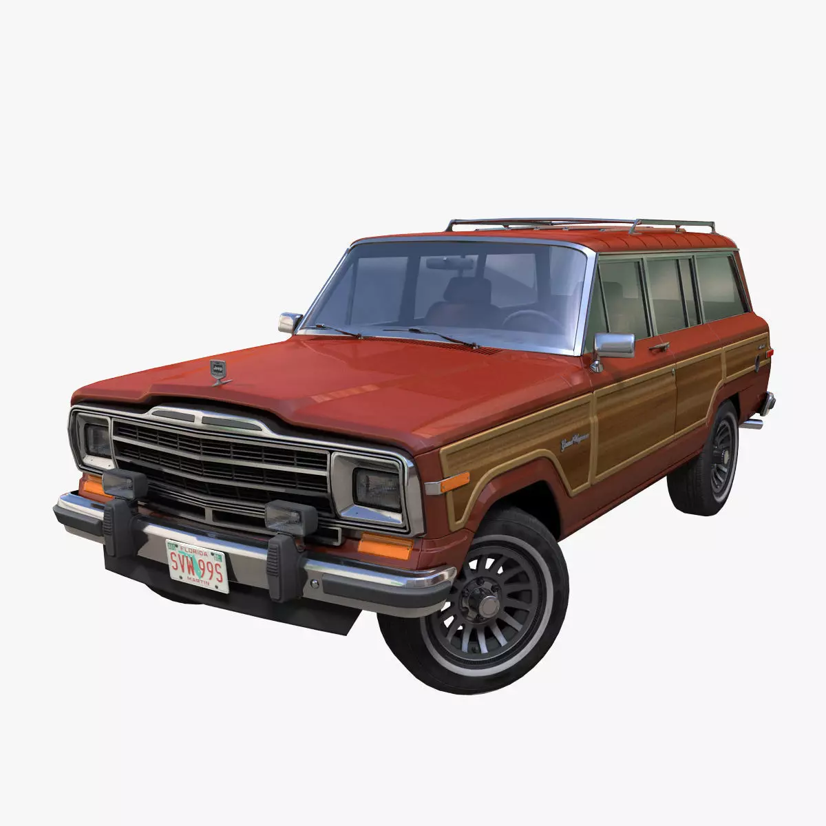 Jeep Wagoneer Low-poly 3D model_0