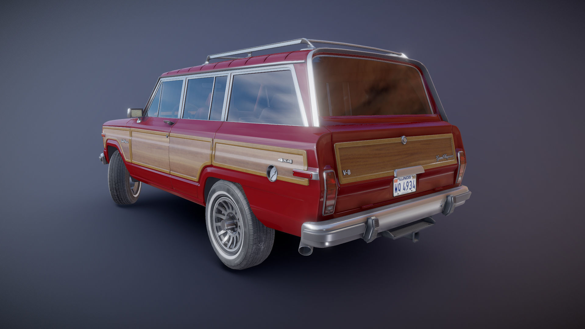 Jeep Wagoneer Low-poly 3D model_22