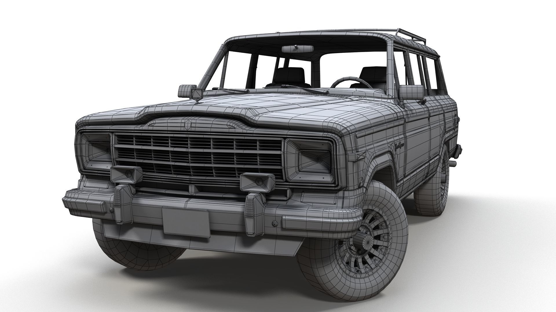 Jeep Wagoneer Low-poly 3D model_17