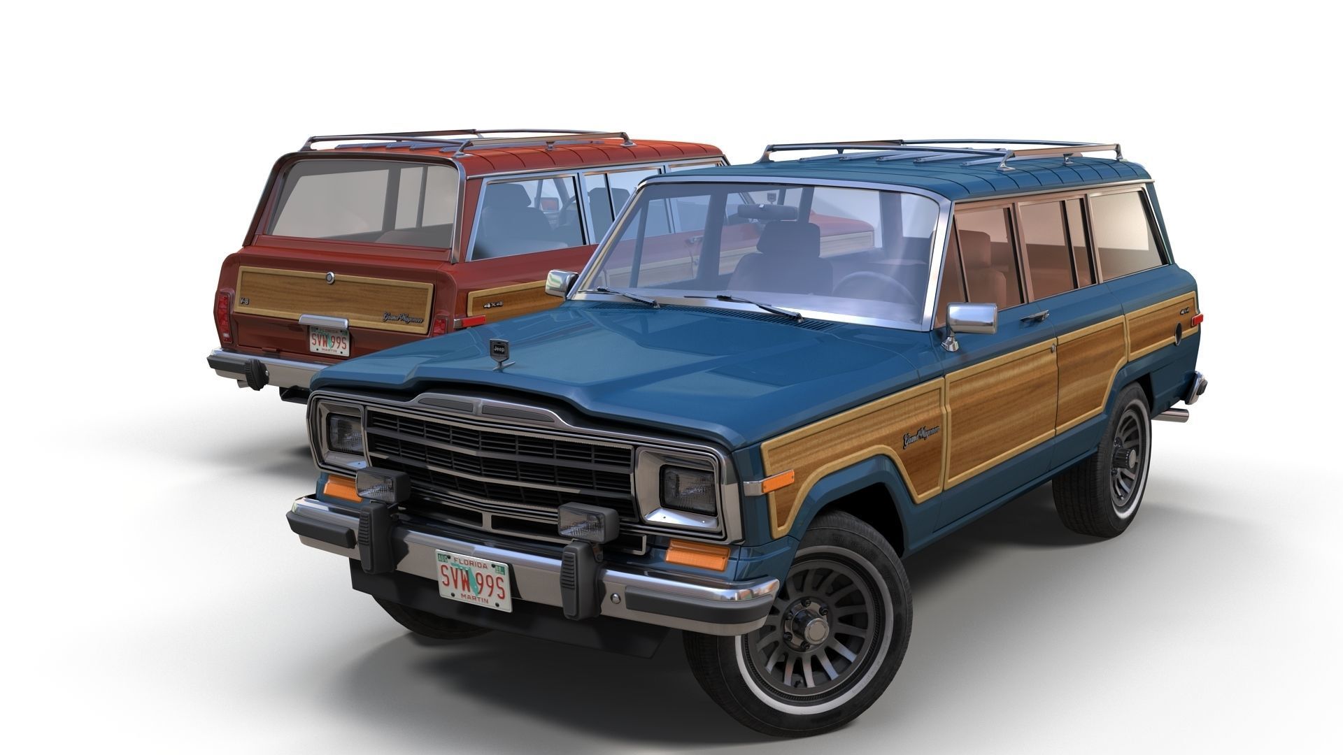 Jeep Wagoneer Low-poly 3D model_1