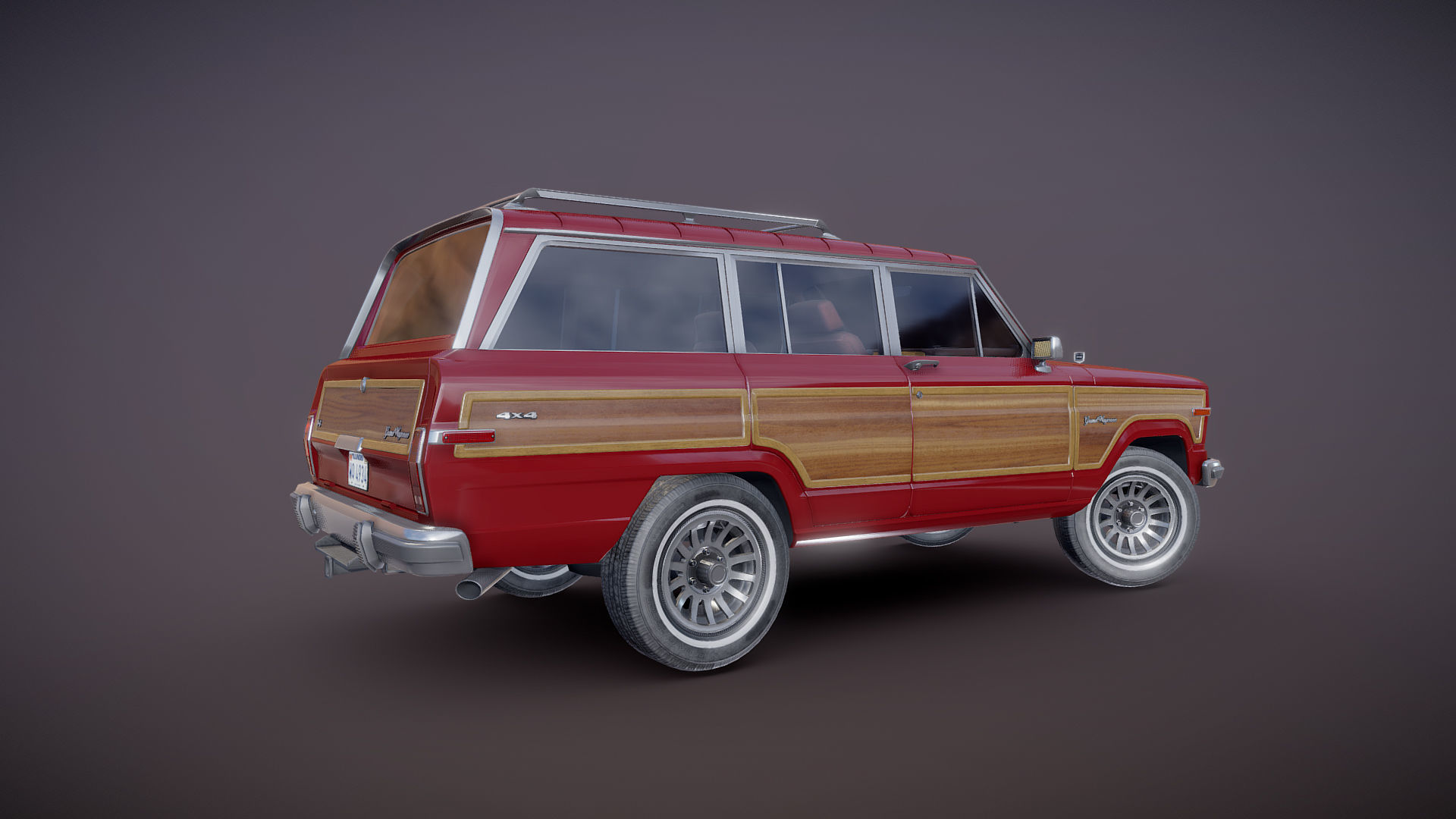 Jeep Wagoneer Low-poly 3D model_25