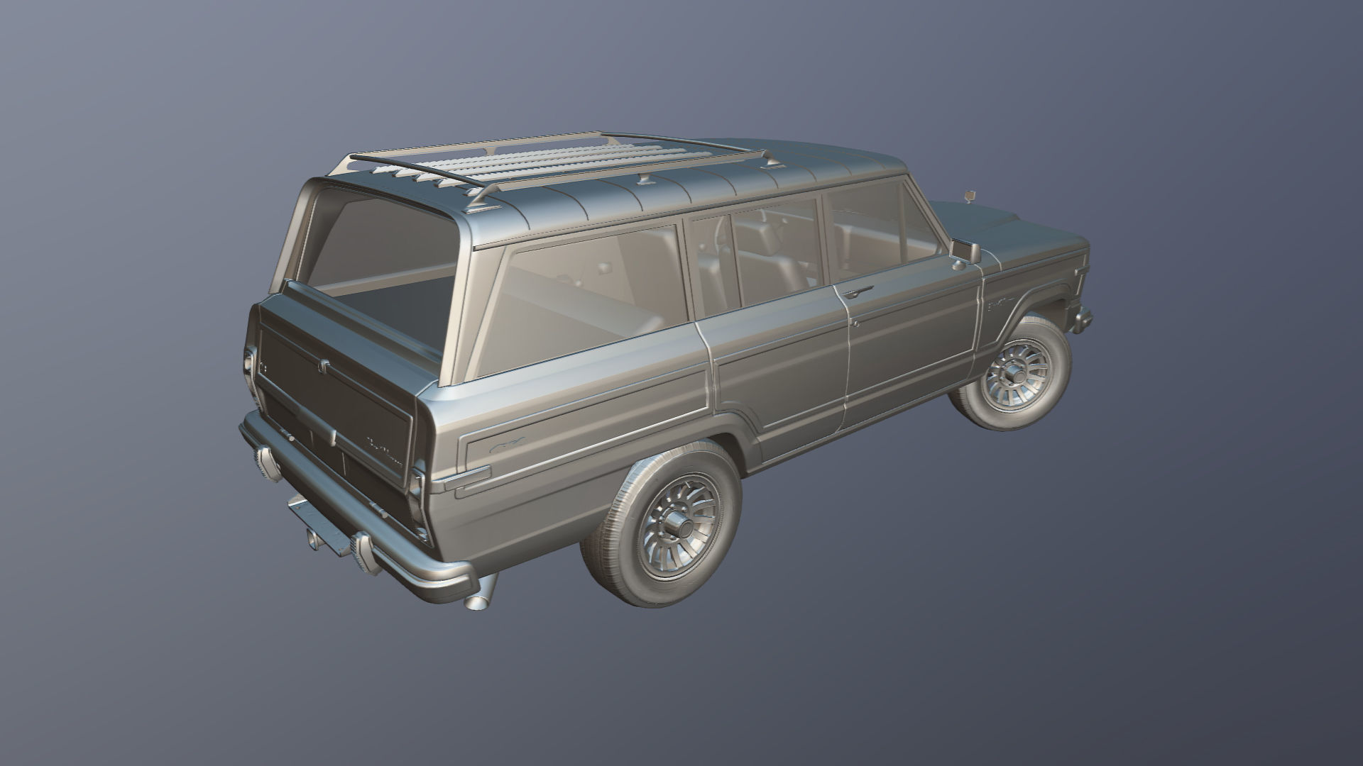 Jeep Wagoneer Low-poly 3D model_35