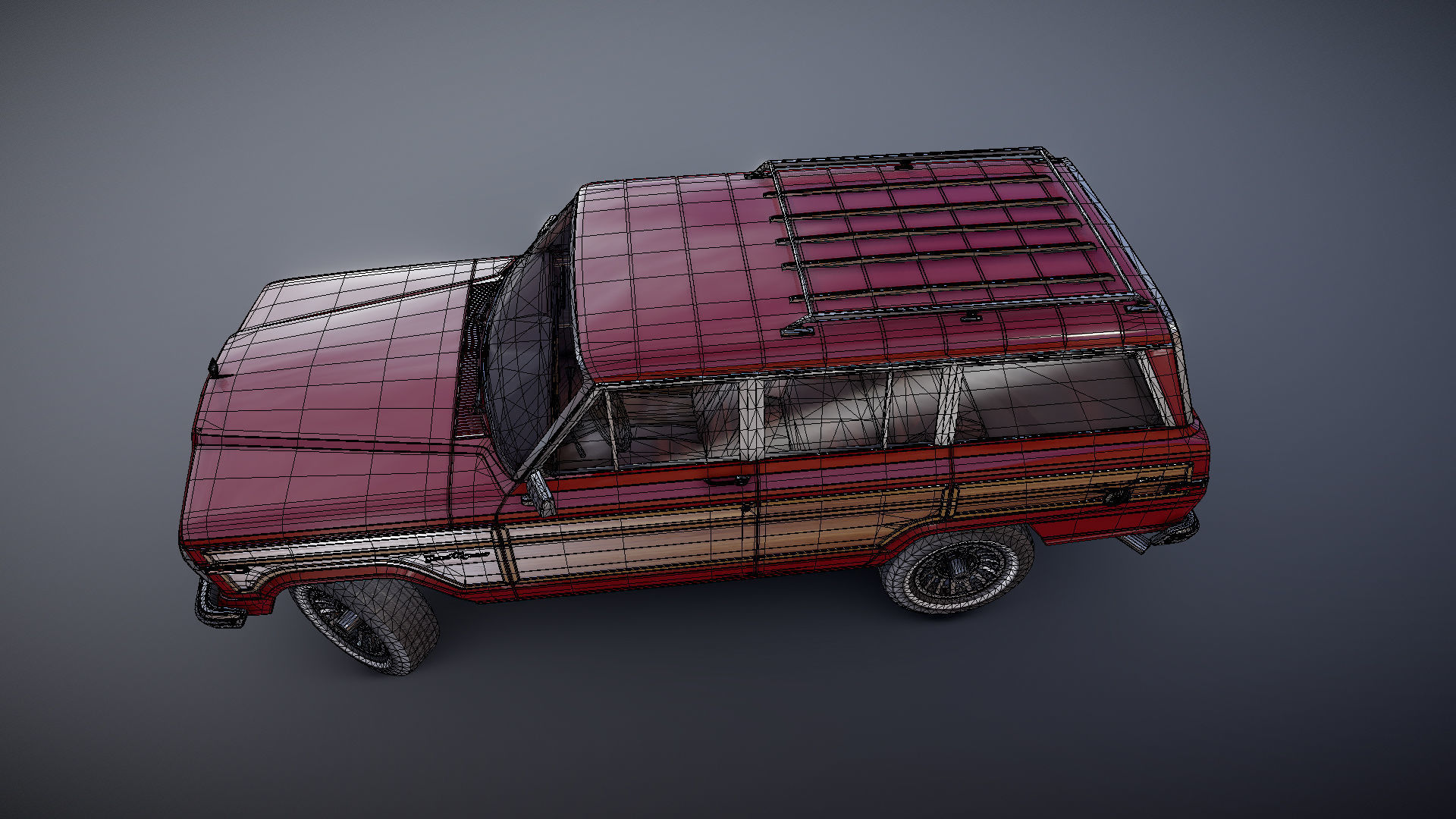 Jeep Wagoneer Low-poly 3D model_30