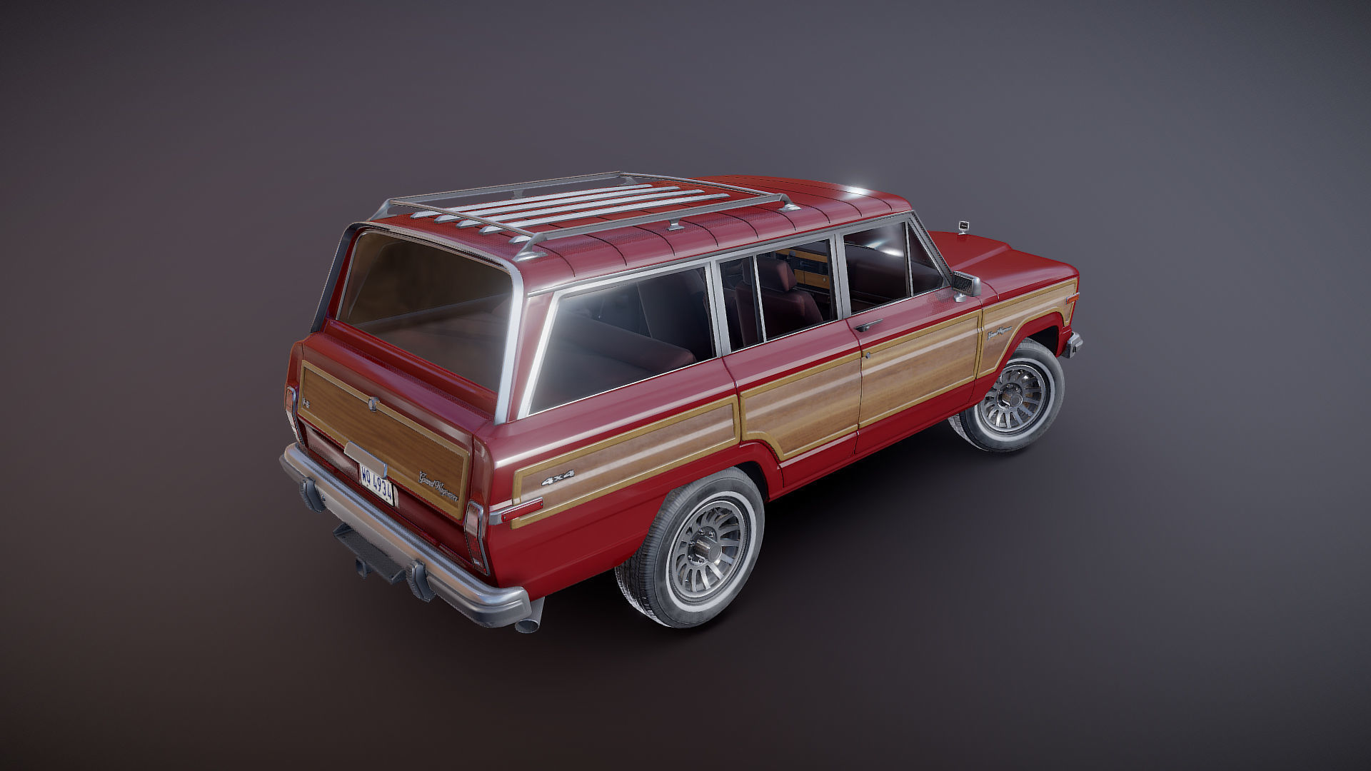 Jeep Wagoneer Low-poly 3D model_19