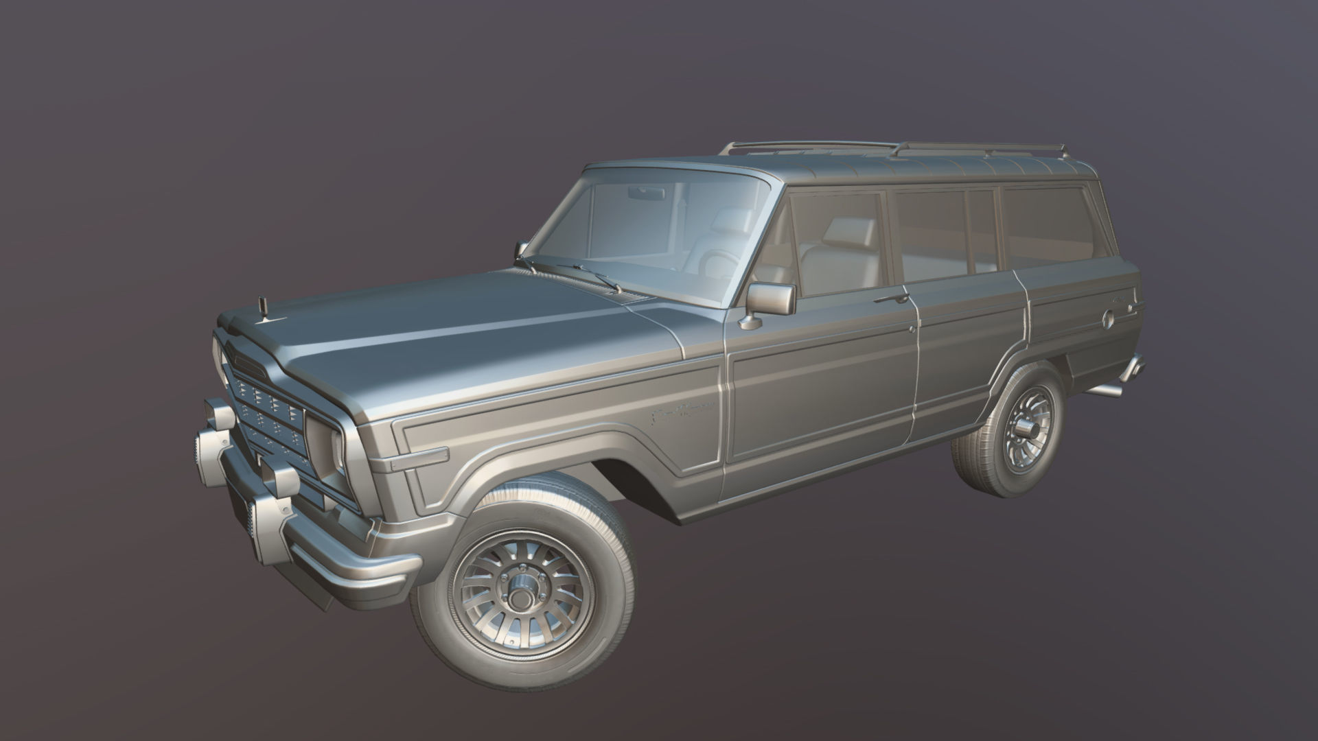 Jeep Wagoneer Low-poly 3D model_34