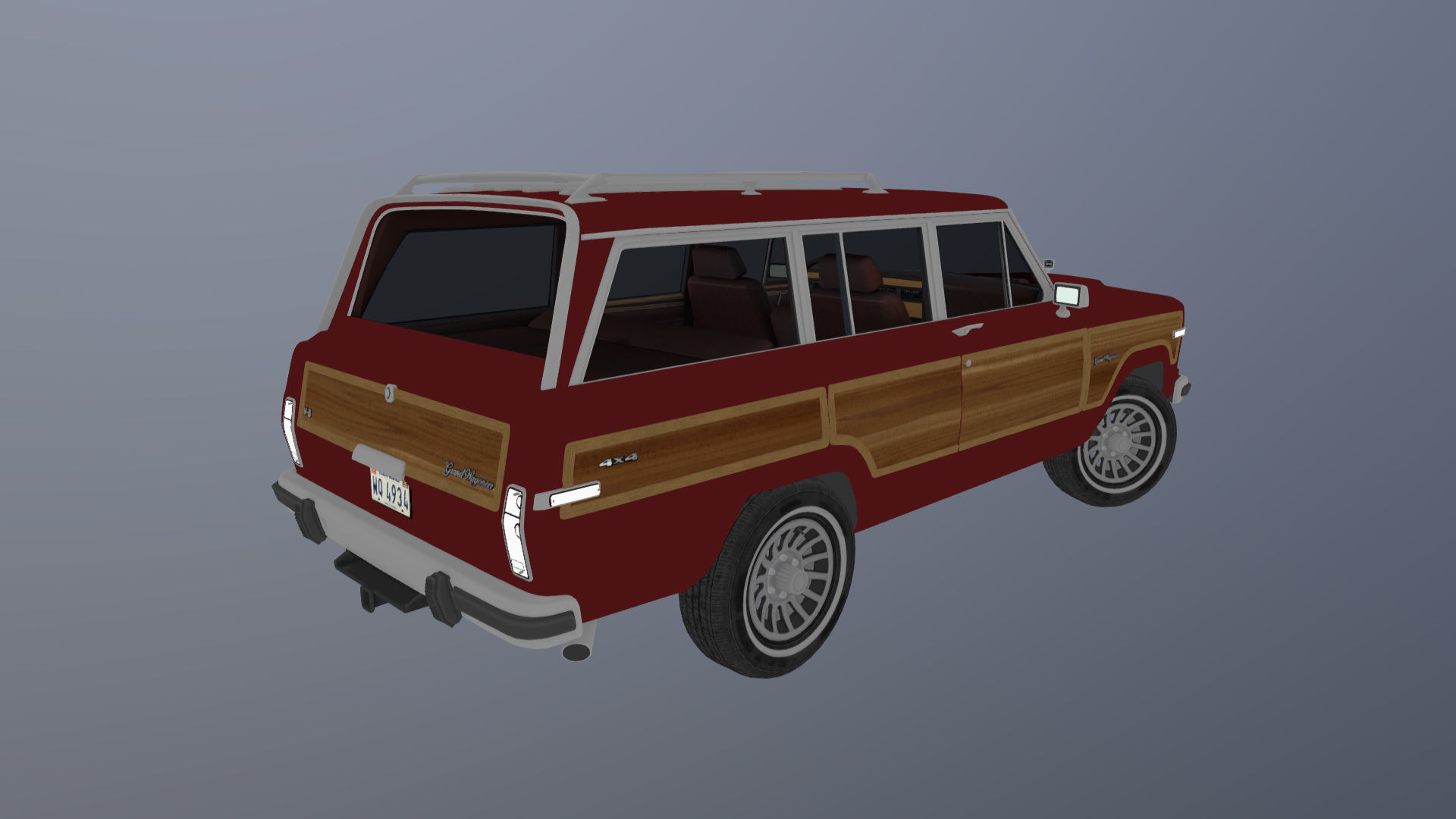 Jeep Wagoneer Low-poly 3D model_40