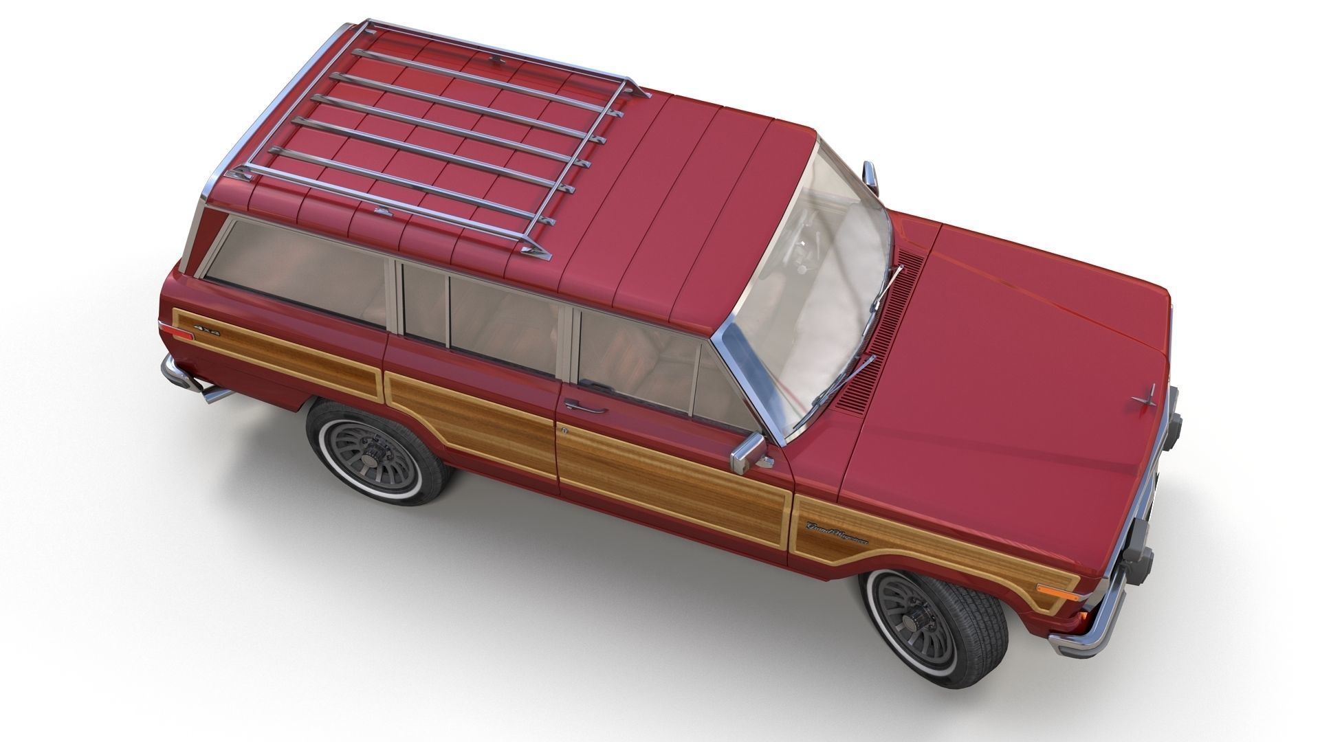 Jeep Wagoneer Low-poly 3D model_4