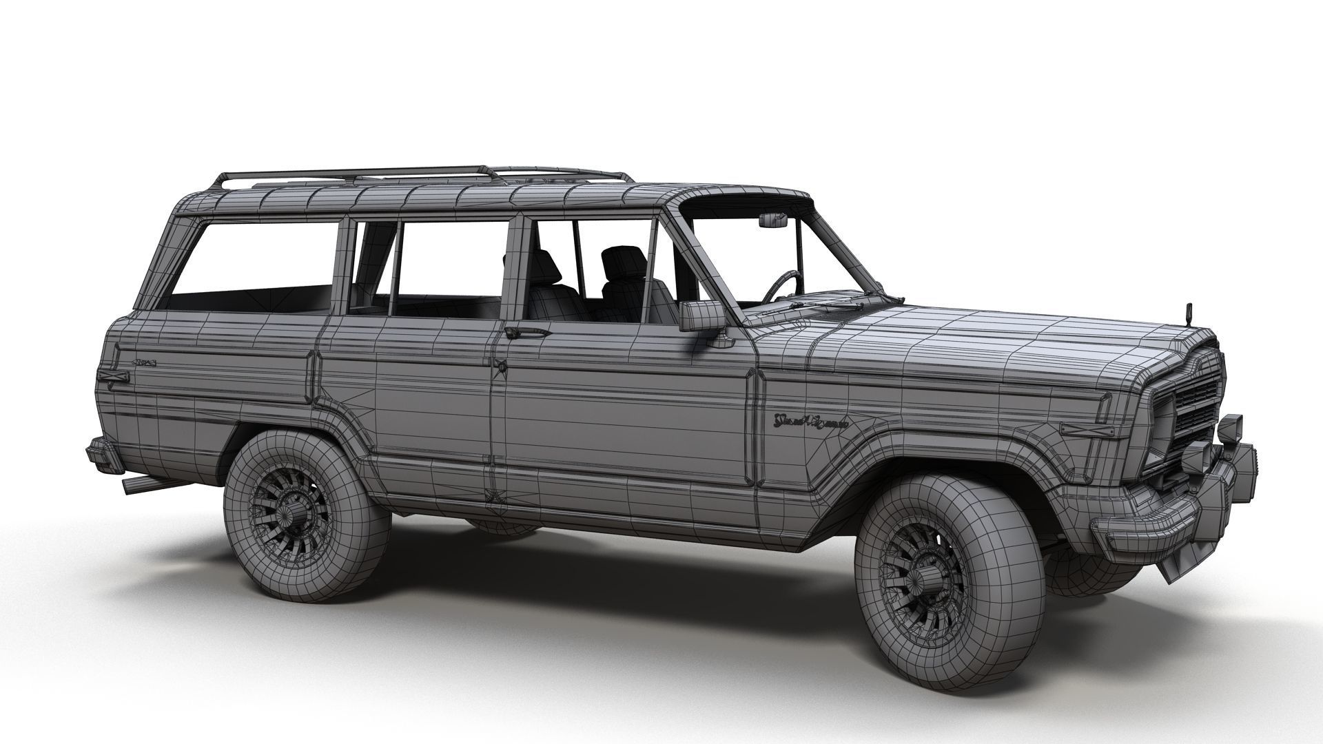 Jeep Wagoneer Low-poly 3D model_15