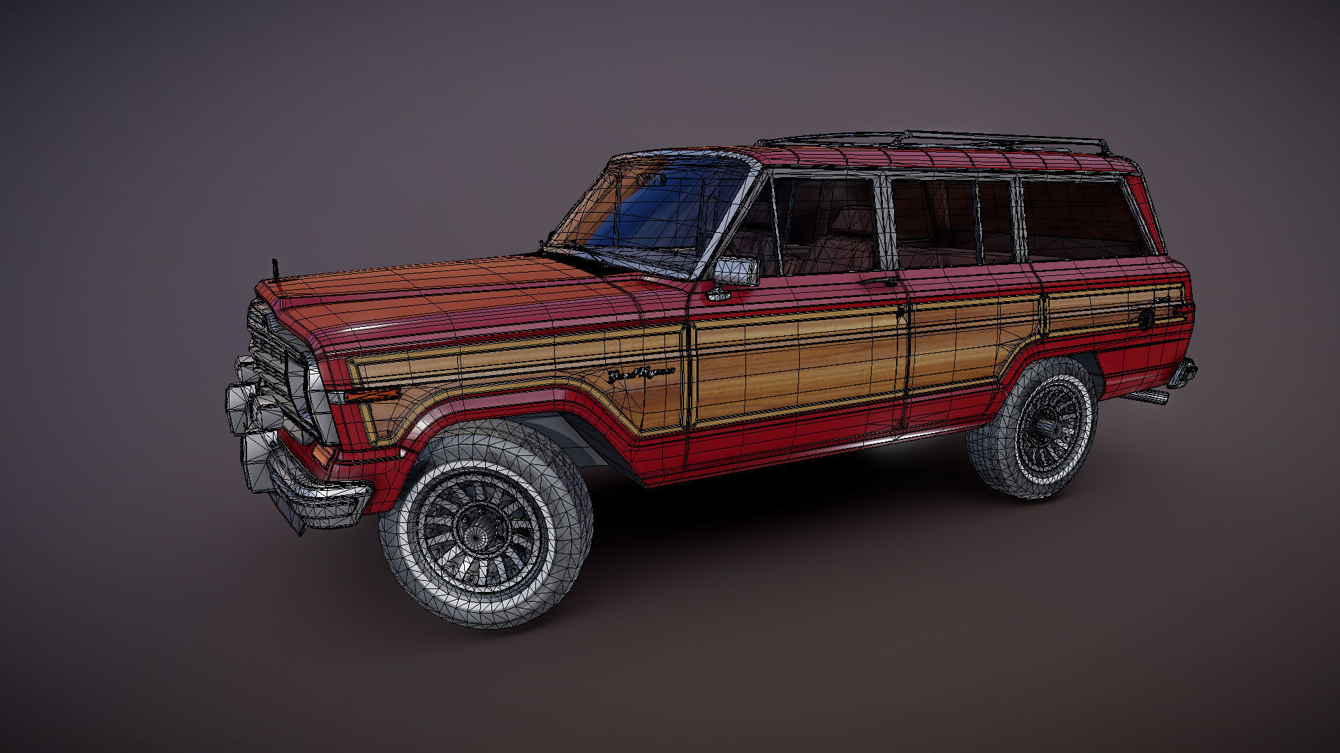 Jeep Wagoneer Low-poly 3D model_32